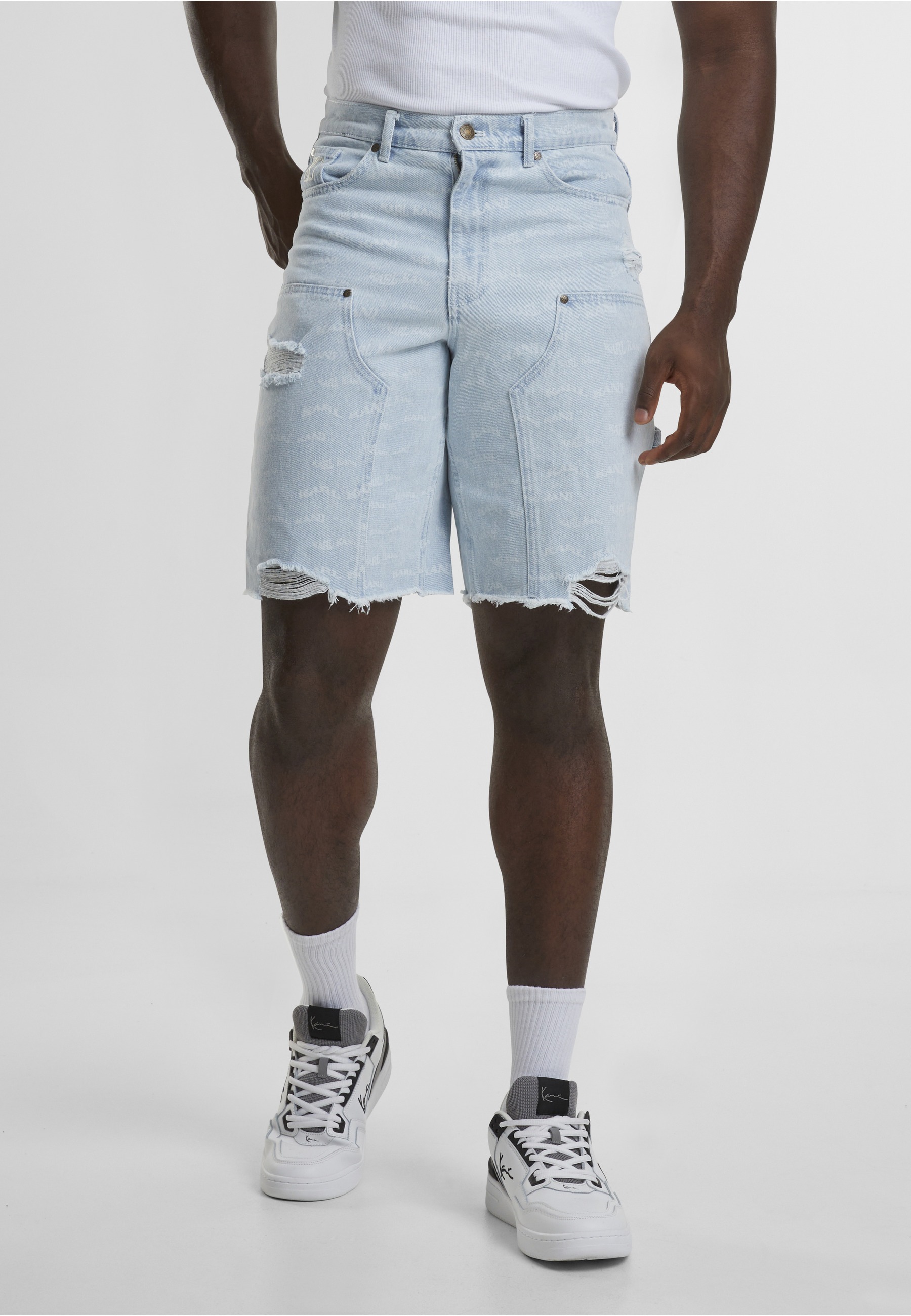 Karl Kani Shorts »Karl Kani Herren Karl Kani Og Heavy Distressed Wavy Print«