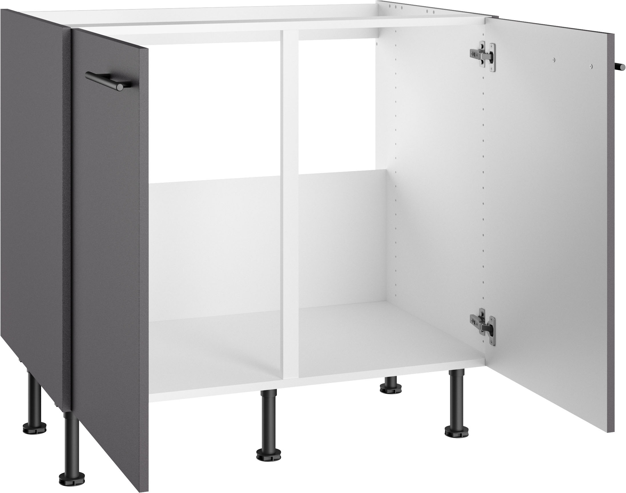 OPTIFIT Spülenunterschrank »Fiona« Breite 90 cm, mit höhenverstellbaren Stellfüßen