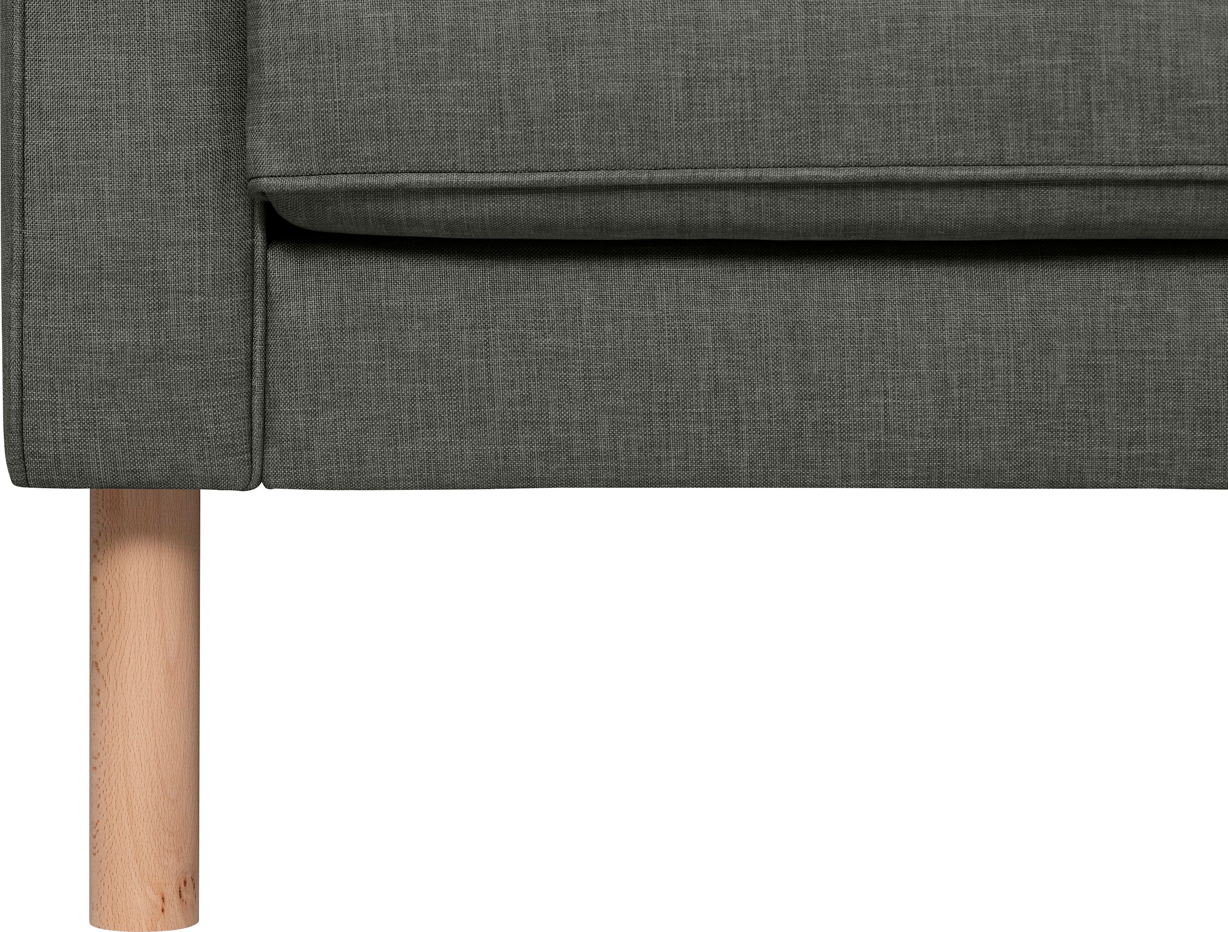 GEPADE Loungesessel »Clubsessel und Designsessel mit aufwendiger Rücken- und Sitzoptik,«, mit buchefarbenen Holzfüße