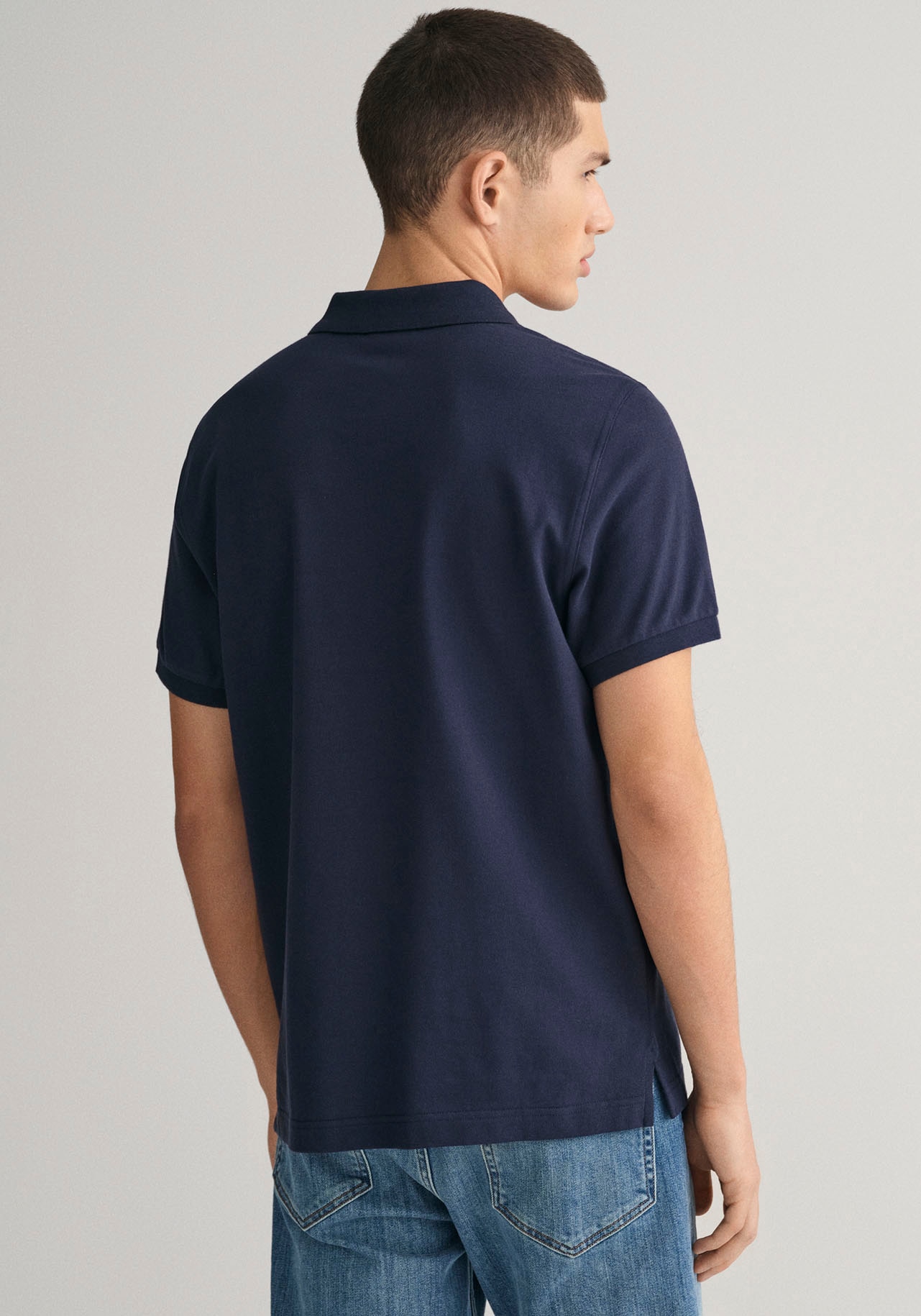 Gant Poloshirt »REG SHIELD SS PIQUE POLO«, mit Logo und Flachstrickkragen 100% Baumwolle Pique