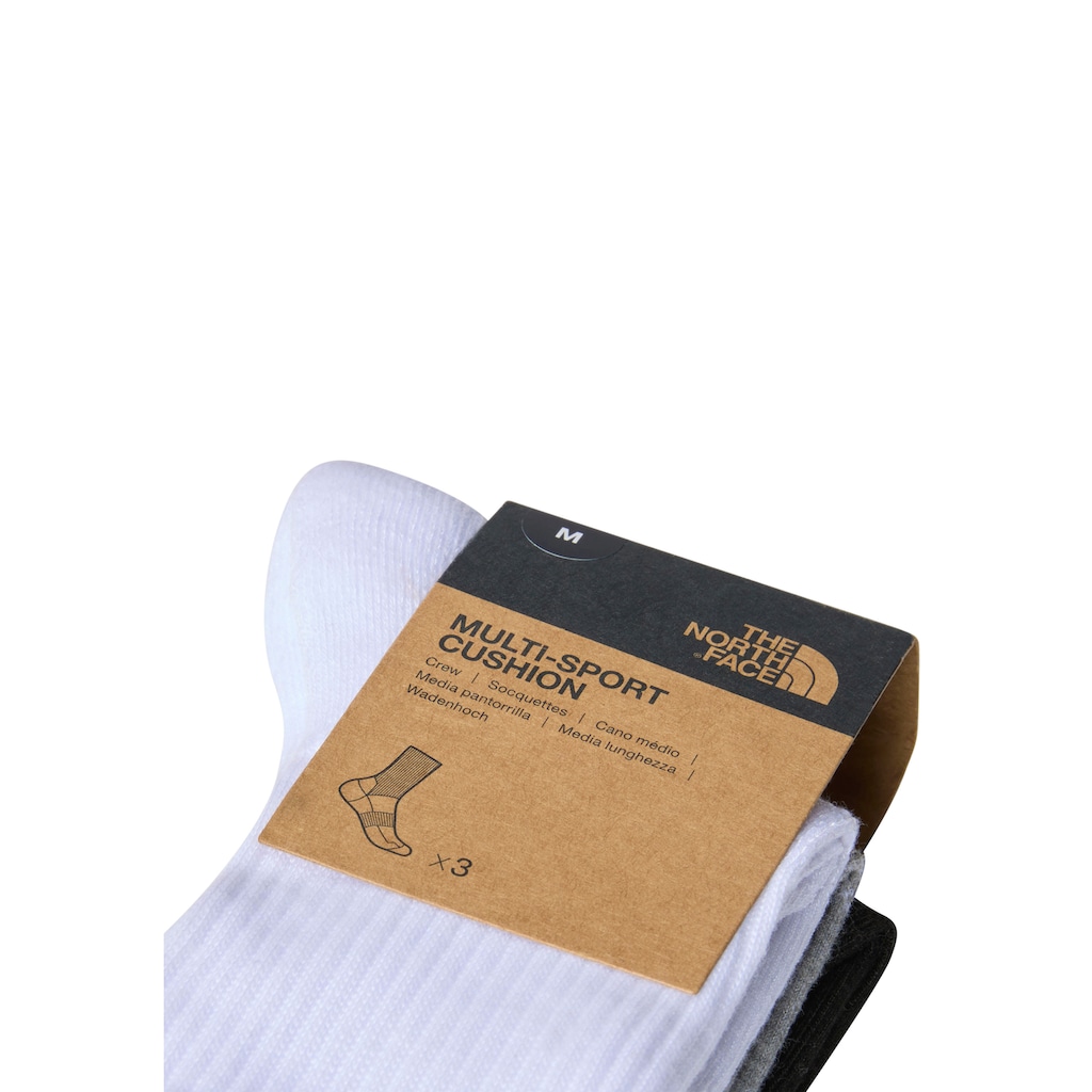 The North Face Sportsocken »MULTI SPORT CUSH CREW SOCK 3P«, (3 Paar)