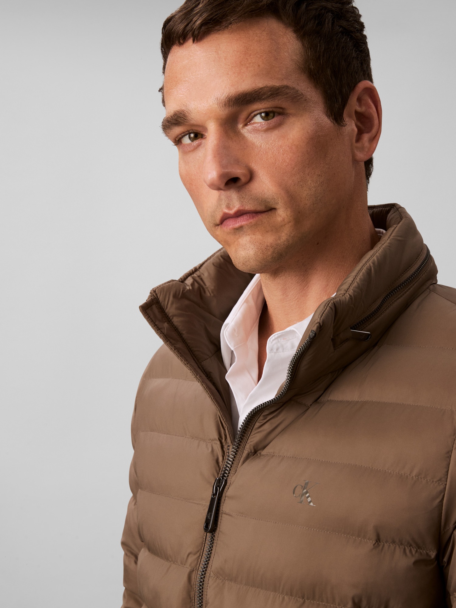 Calvin Klein Jeans Steppjacke »LS NYLN MD WT HDD F«, mit Kapuze, mit Kapuze im Kragen