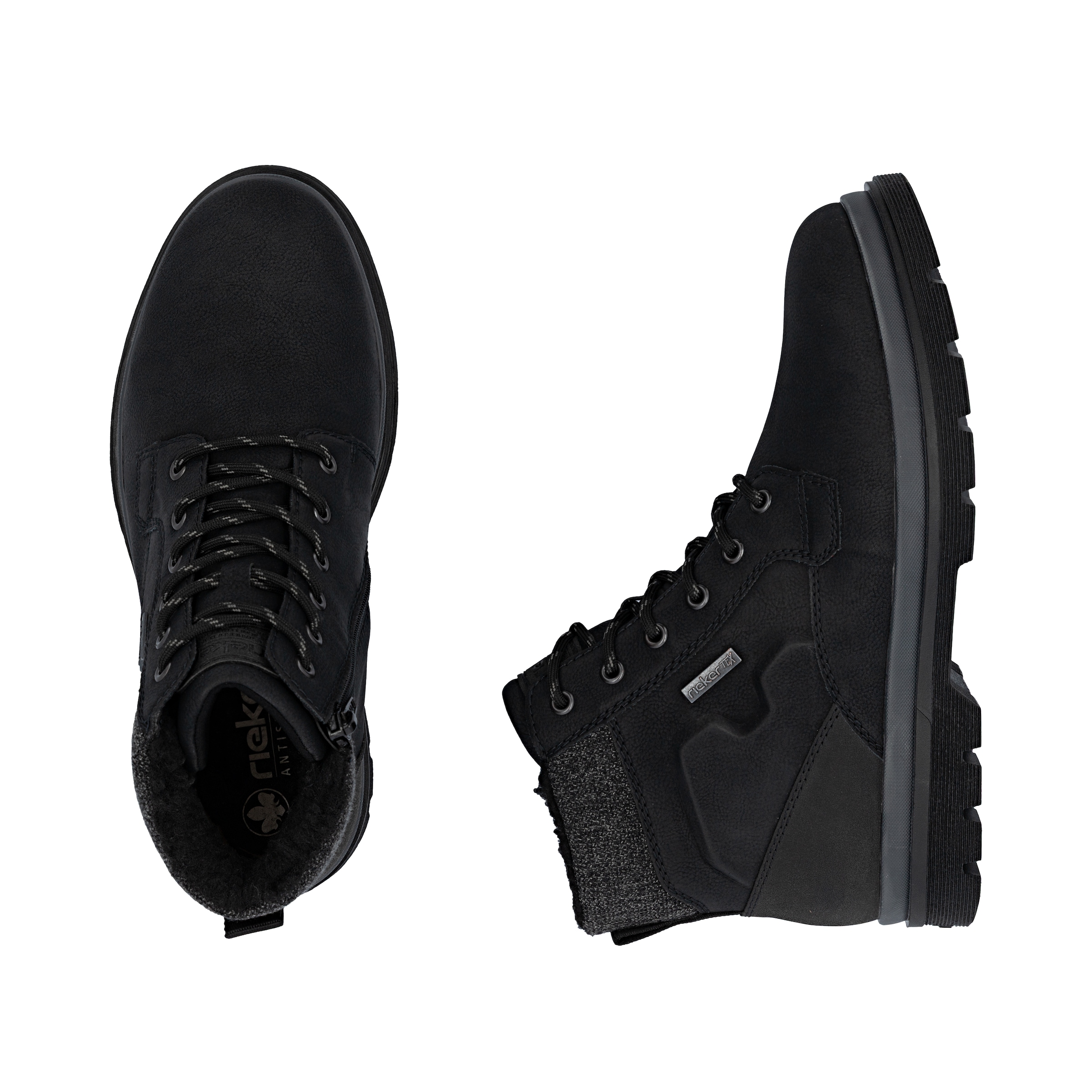 Rieker Winterstiefelette, Winterboots, Schnürboots mit Innenreißverschluss und RiekerTex