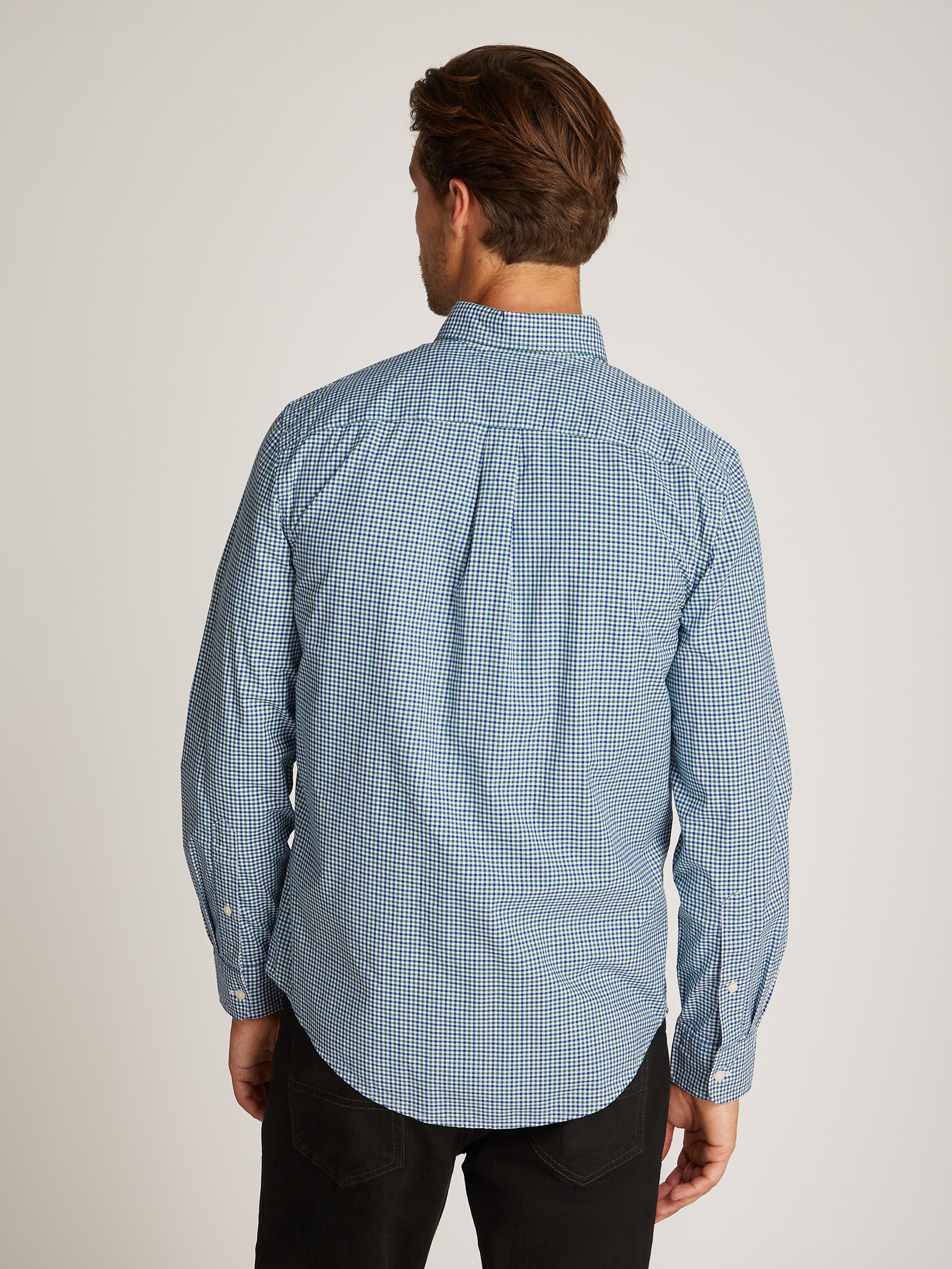 Tommy Hilfiger Businesshemd "FLEX POPLIN GINGHAM RF SHIRT", mit Karomuster günstig online kaufen