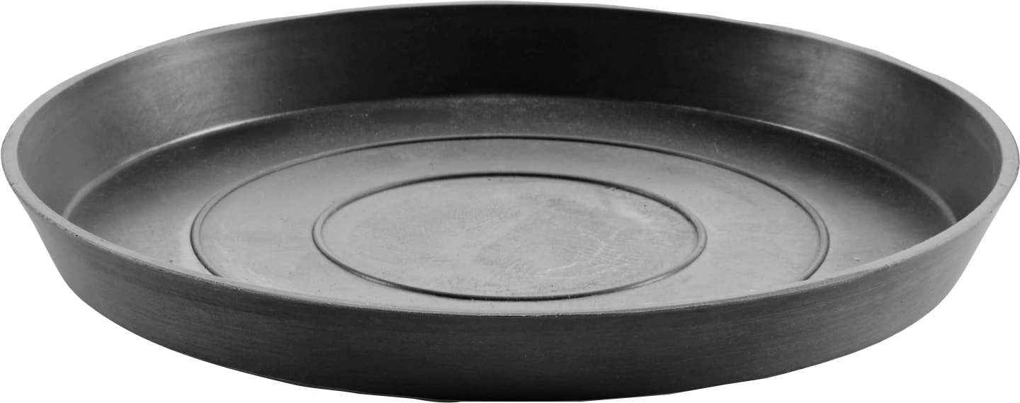 ECOPOTS Blumentopfuntersetzer "ROUND SAUCER Dark Grey", BxTxH: 36,5x36,5x3,5 cm