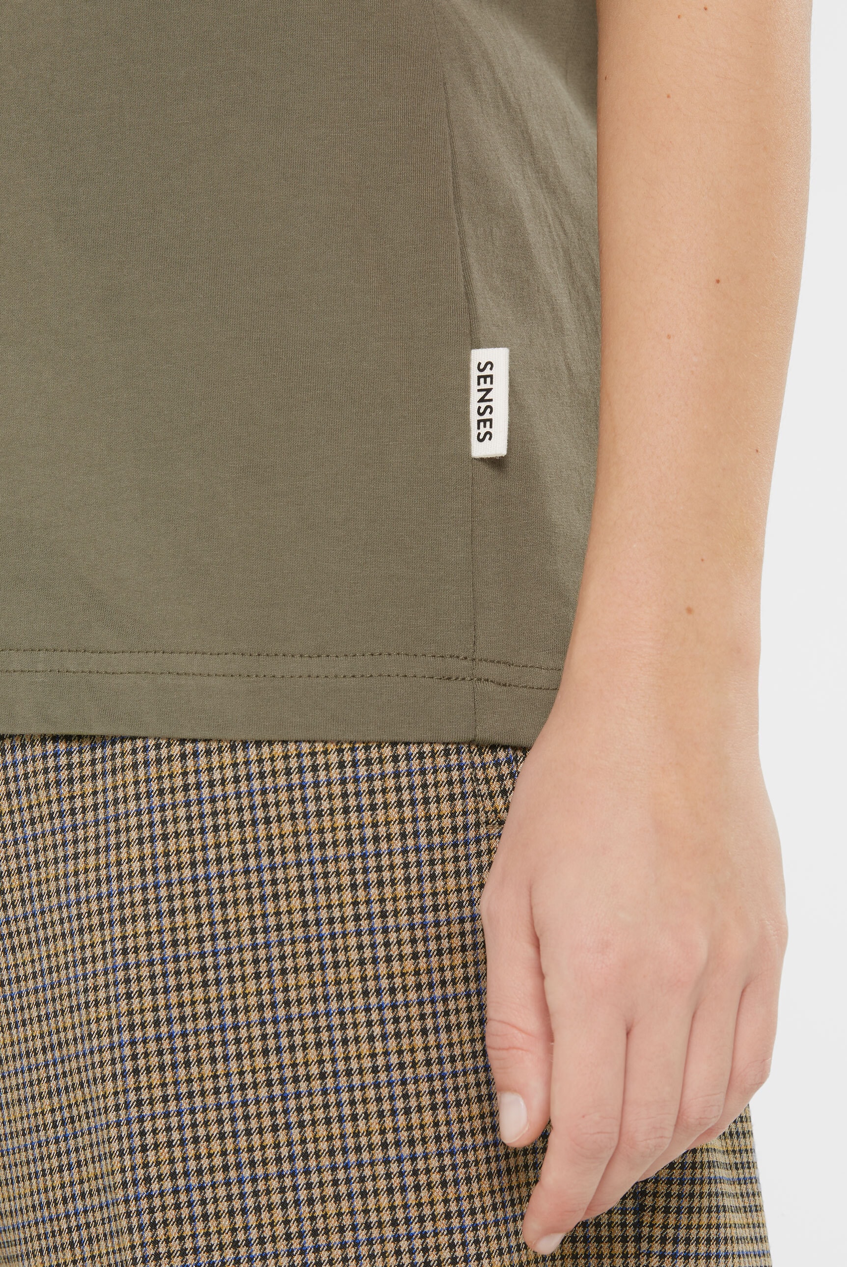 SENSES.THE LABEL V-Shirt, aus Baumwolle