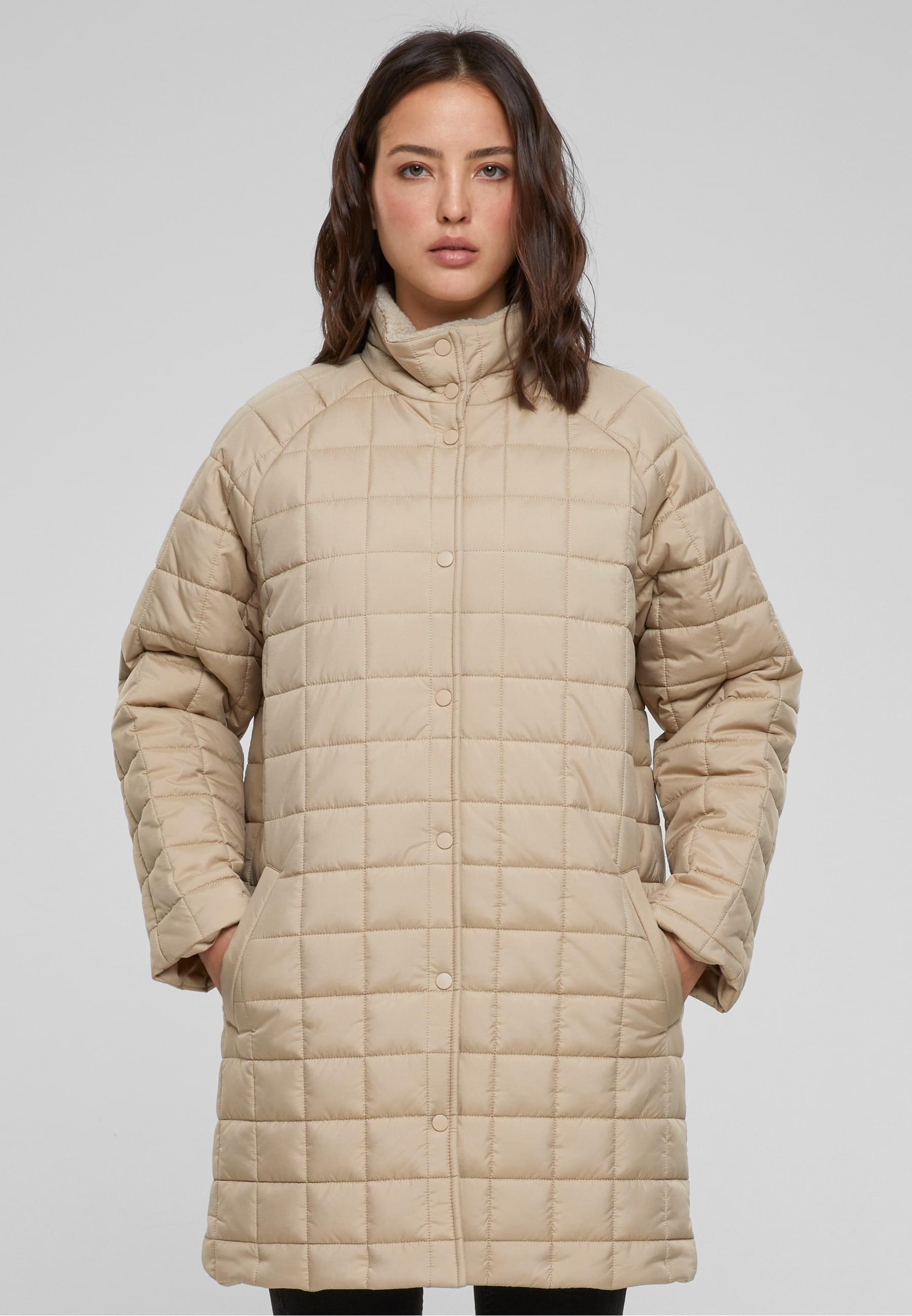 URBAN CLASSICS Winterjacke »Urban Classics Damen Ladies Quilted Coat«, (1 St.), ohne Kapuze
