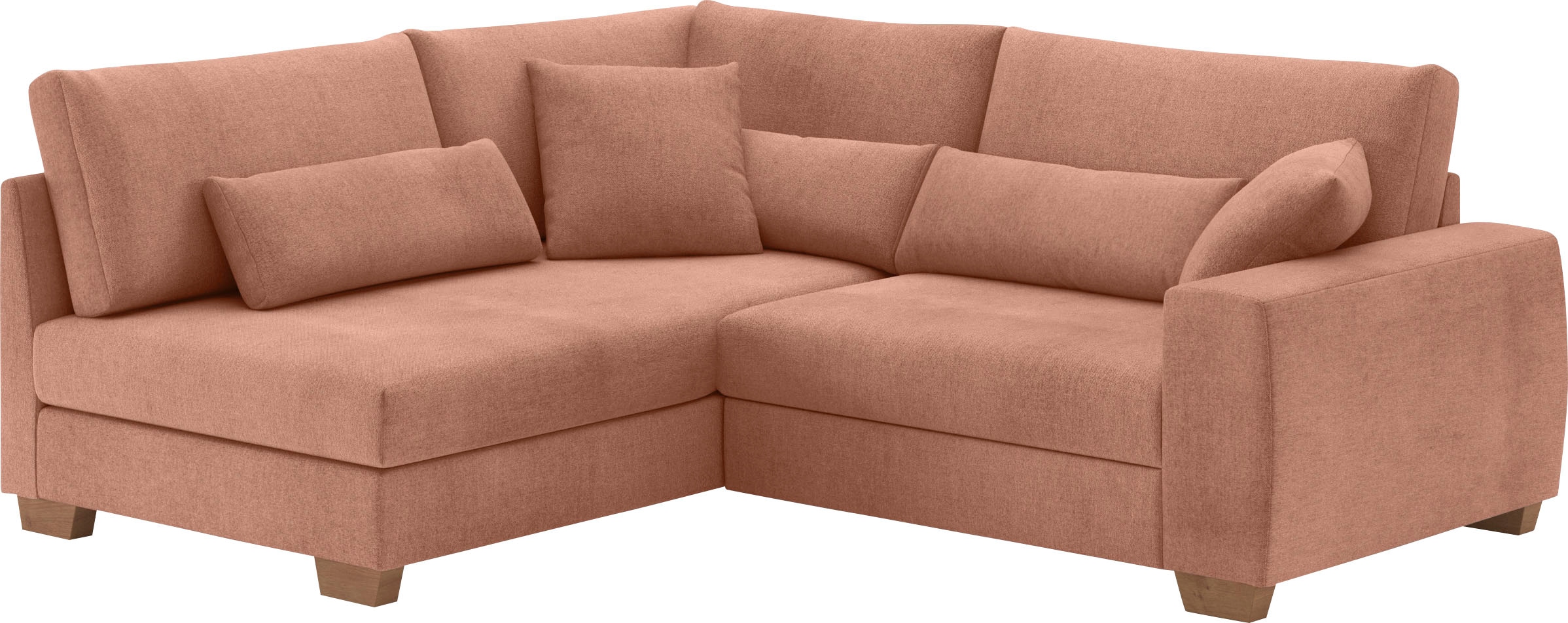 Mr. Couch Ecksofa »Helena L-Form«, Mit Federkern, wahlweise mit Bettfunktion und Taschenfederkern