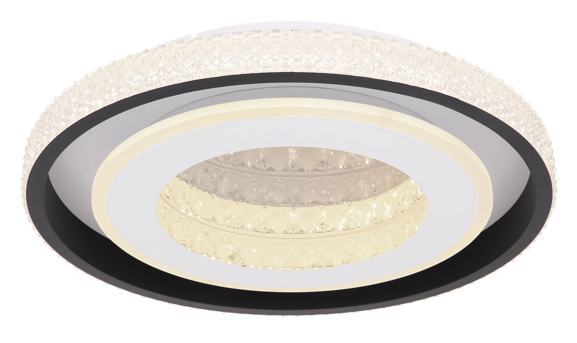 GLOBO LIGHTING LED Deckenleuchte »LUCKY«, Leuchtmittel LED-Modul | LED fest integriert, Deckenlampe, Design Leuchte, Kristalle, Wohnzimmer, Schlafzimmer