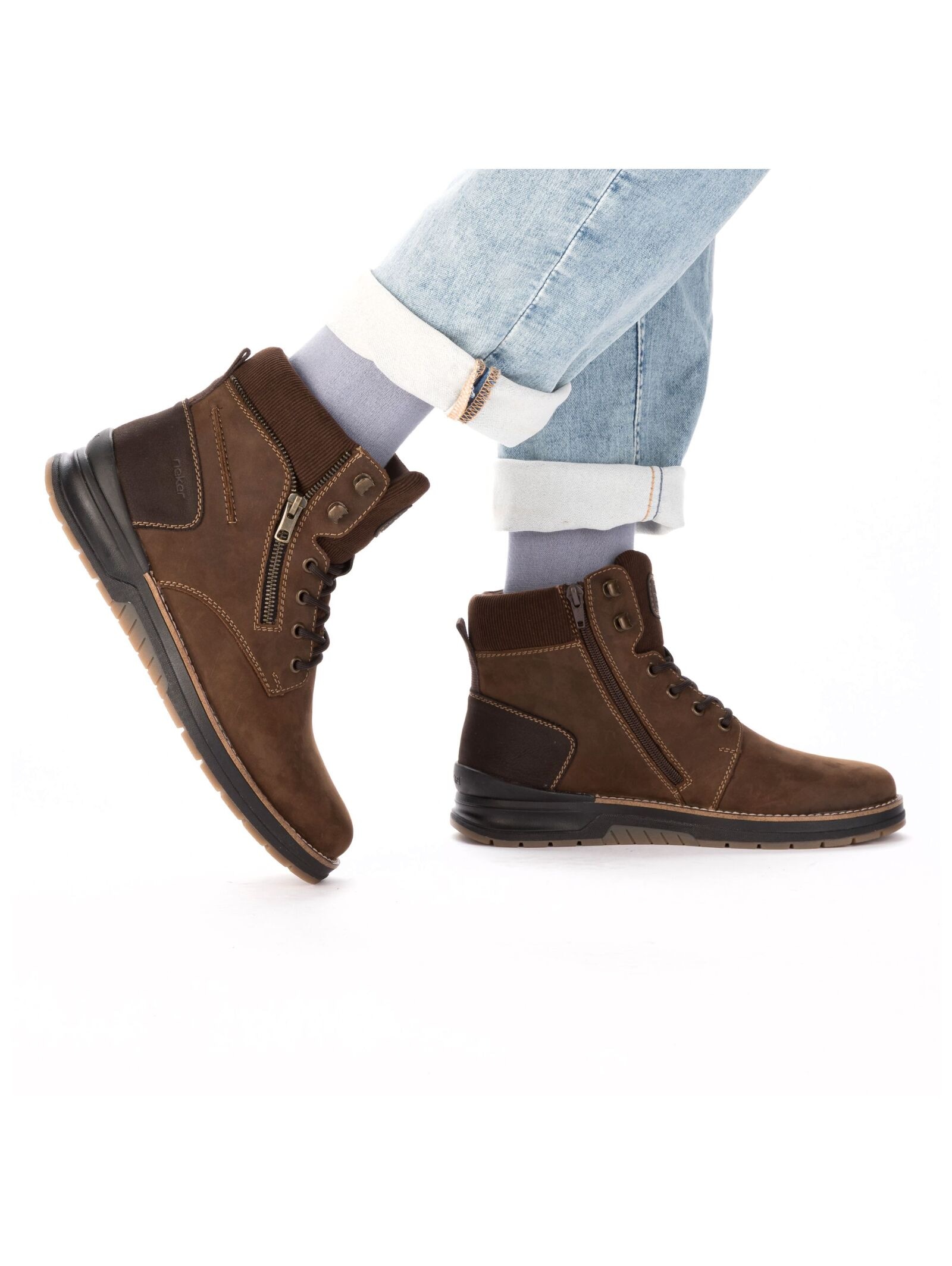 Rieker Schnürstiefelette »Rieker Stiefelette Leder«