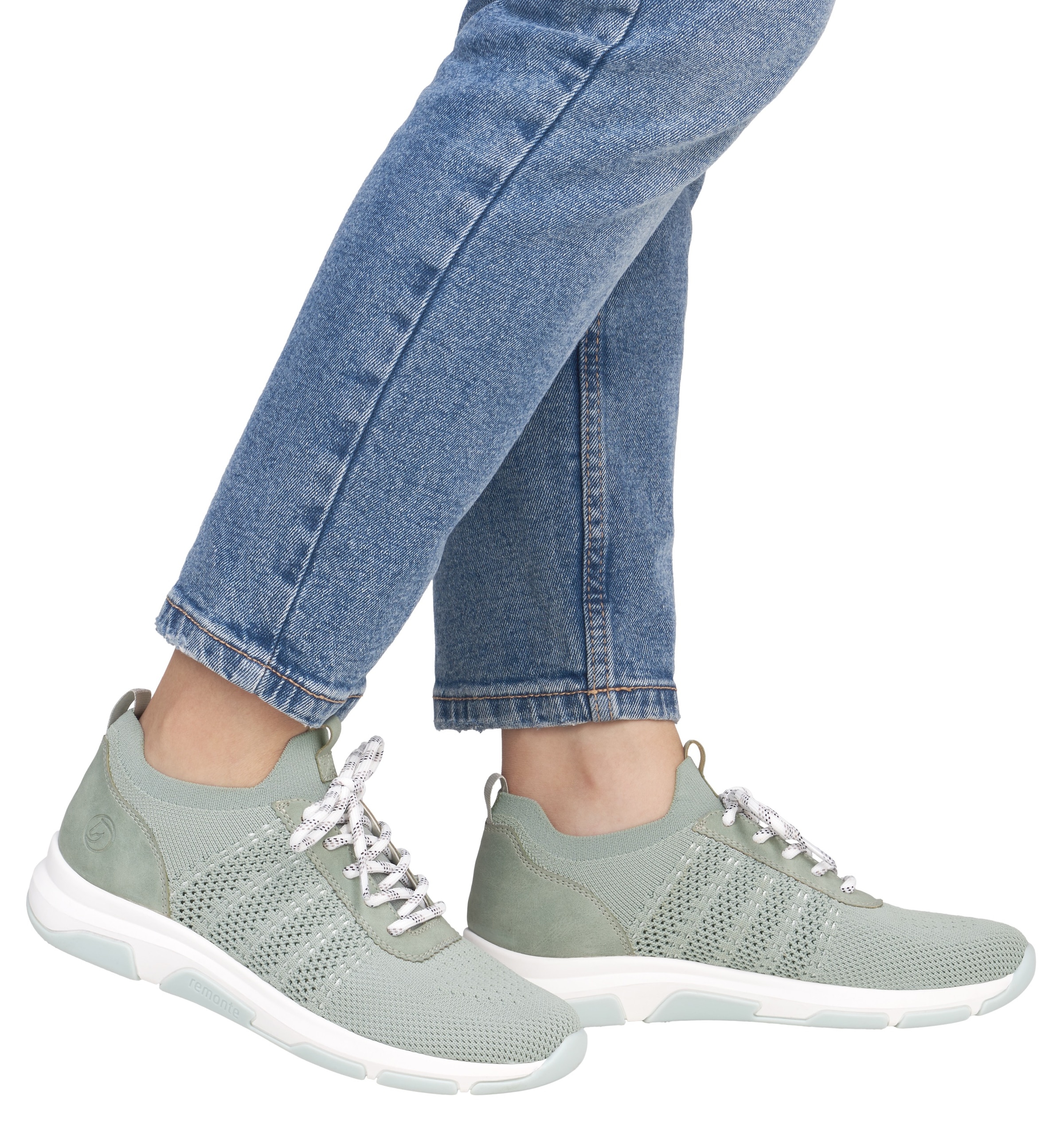 Remonte Slip-On Sneaker, Freizeitschuh, Halbschuh, Slipper, Schlupfschuh mit Anziehlaschen