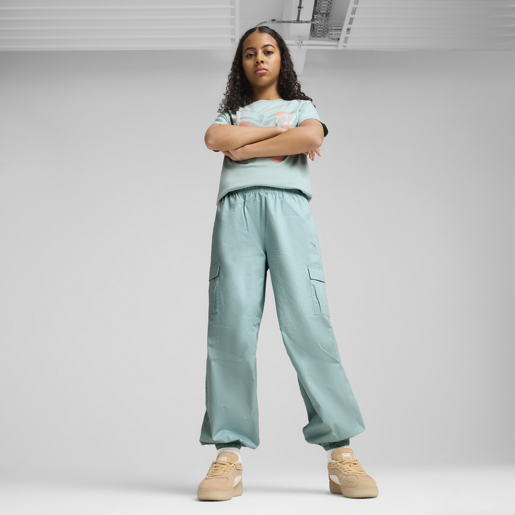 PUMA Sporthose »BUTTERFLY VIBE Cargohose Mädchen«