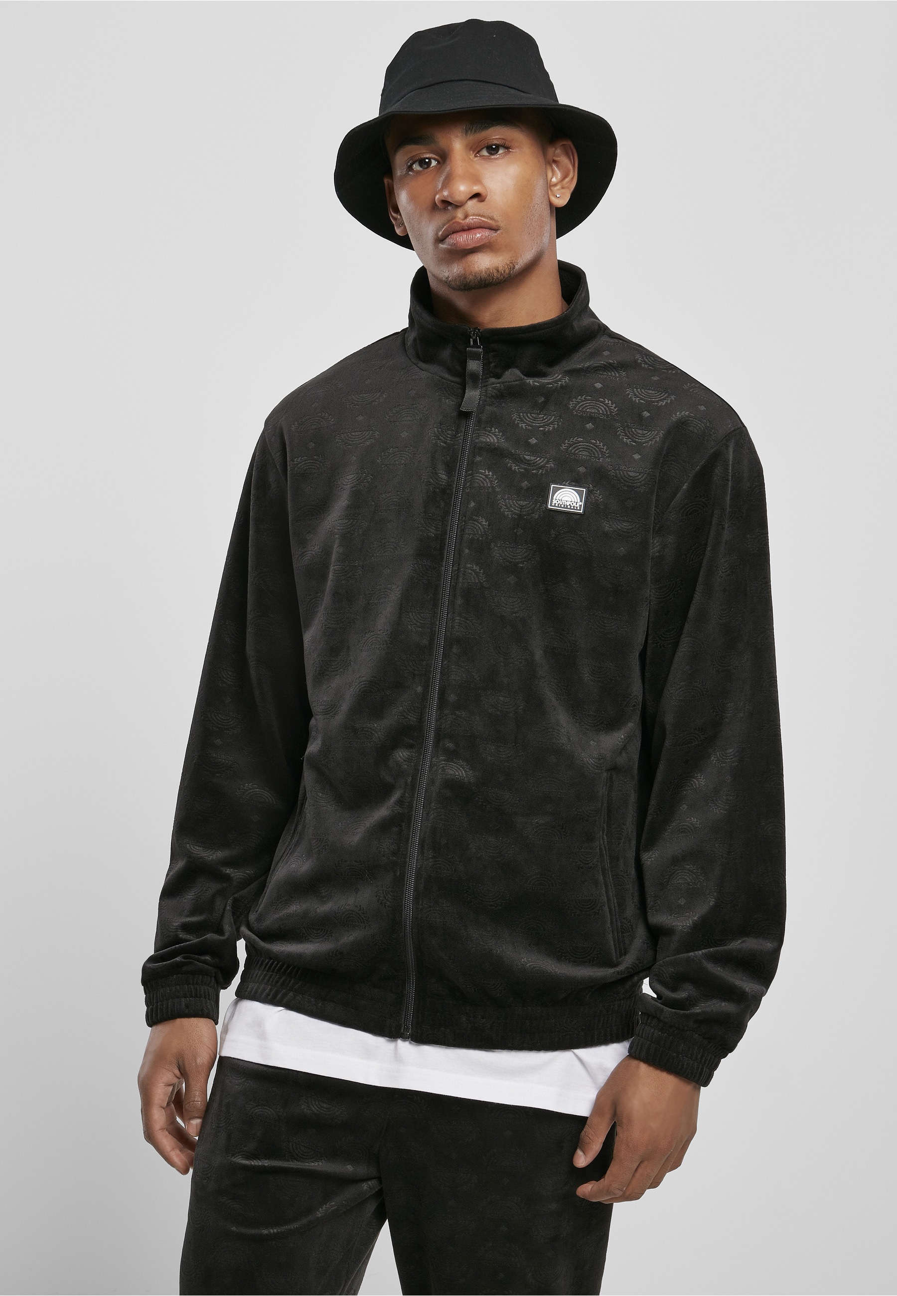 Southpole Langmantel »Southpole Herren Southpole AOP Velour Jacket«