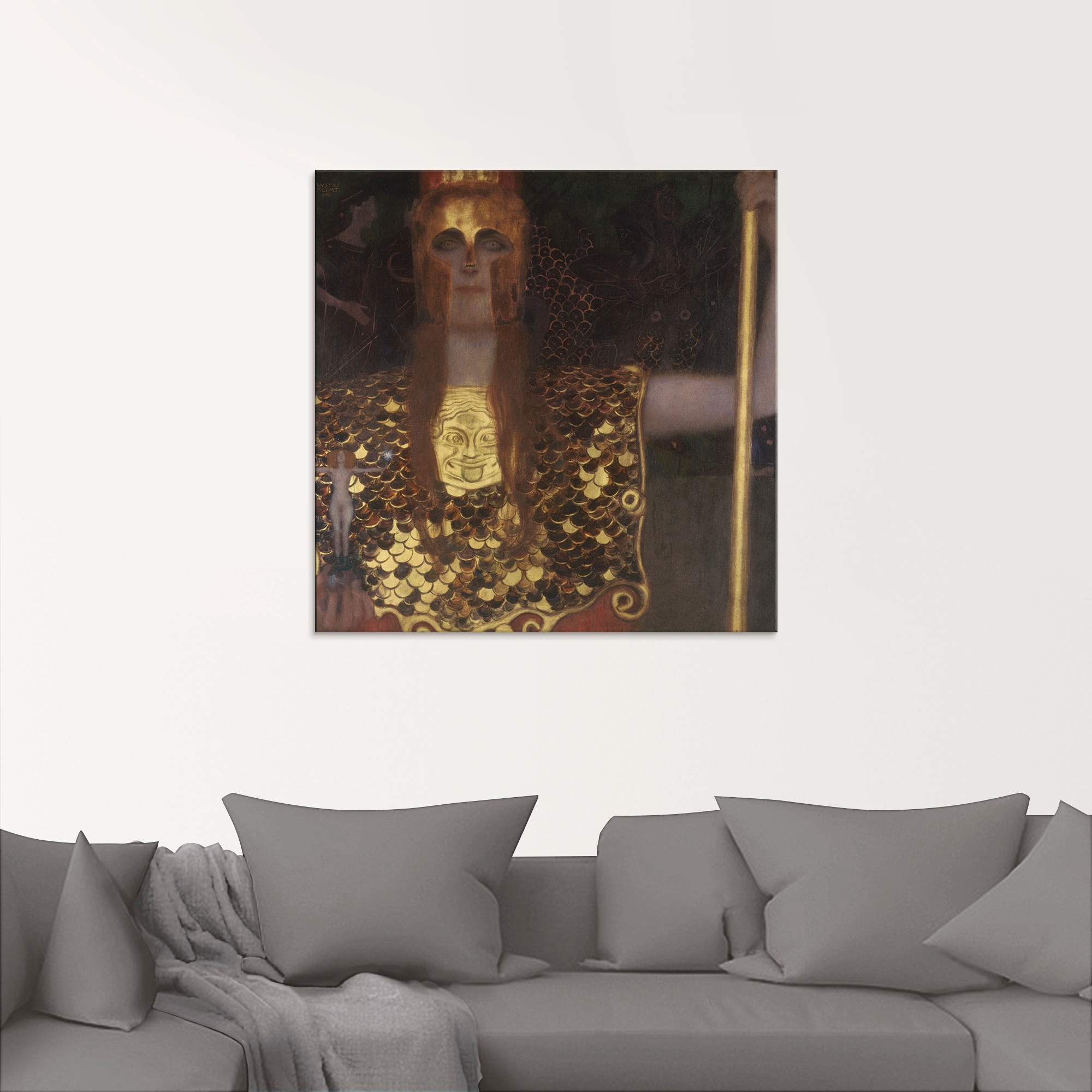 Artland Glasbild »Pallas Athene. 1898«, klassische Fantasie, (1 St.), in verschiedenen Größen