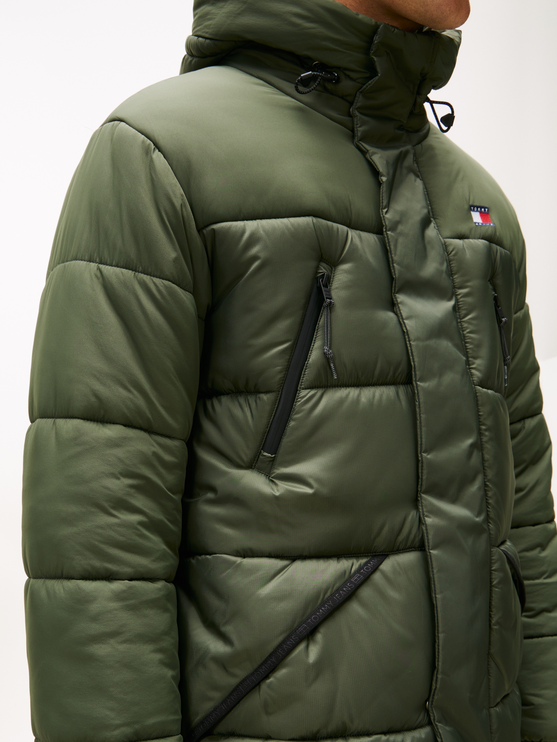 Tommy Jeans Steppmantel "FABRIC MIXED PARKA", Regular fit mit Kapuze günstig online kaufen