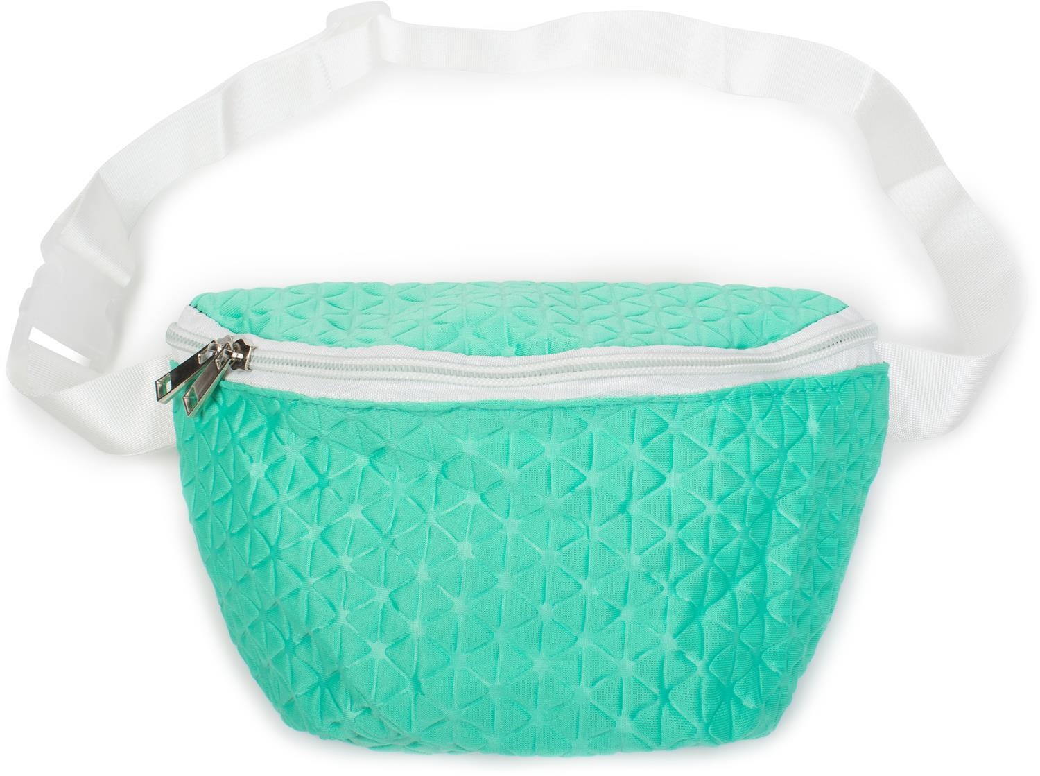 styleBREAKER Bauchtasche "Bauchtasche geometrische Prägung, Gürteltasche"