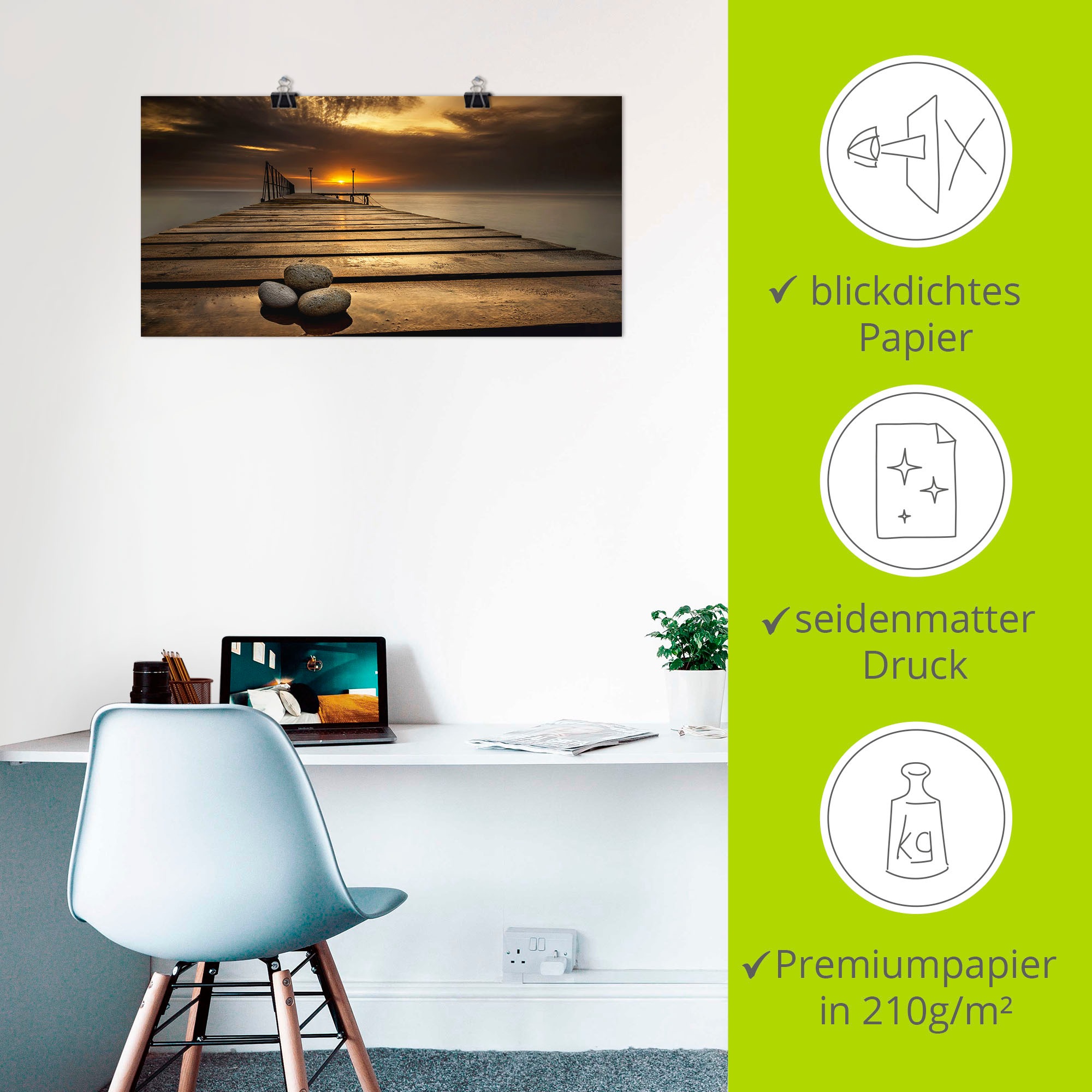 Artland Wandbild »Sonnenaufgang am Schwarzen Meer«, Sonnenaufgang & -untergang, (1 St.), als Leinwandbild, Poster, Wandaufkleber in verschied. Größen