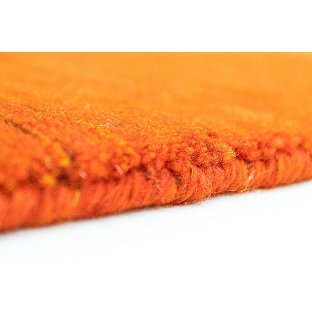 morgenland Wollteppich »Loribaft Teppich handgewebt orange«, rechteckig