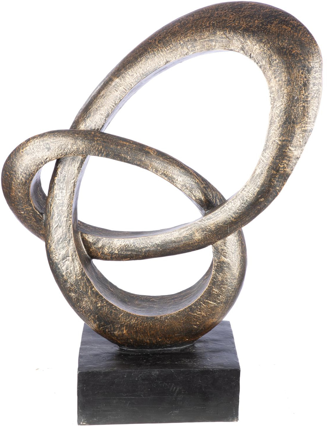 GILDE Skulptur "Skulptur, "Sphere", Kunstharz, bronzefarben" Skulptur, Outdoor, Dekoskulptur, Handarbeit, Blickfang, Dekoration