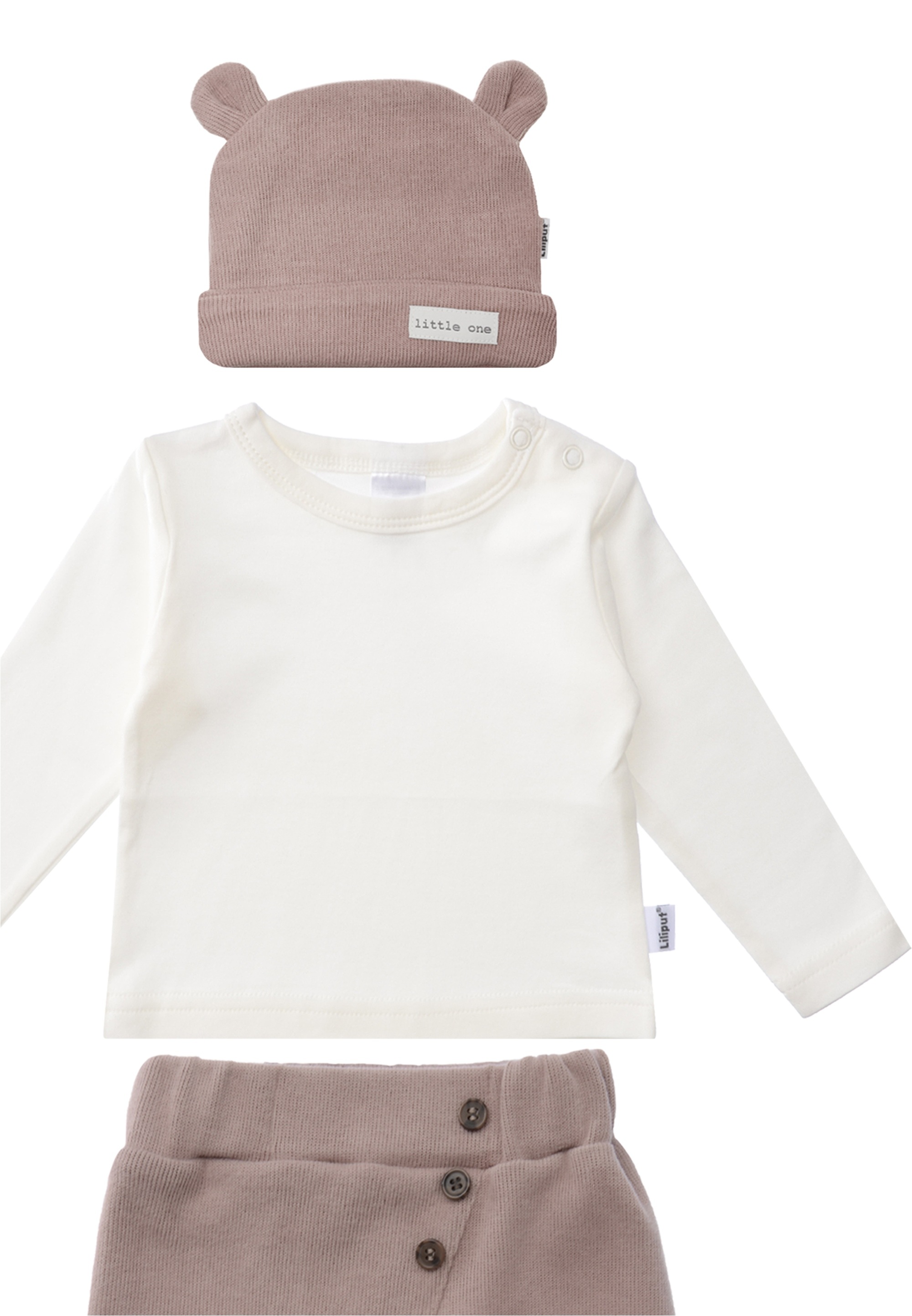Liliput Sweatanzug, (3 tlg.), bestehend aus Hose, Mütze und Langarmshirt