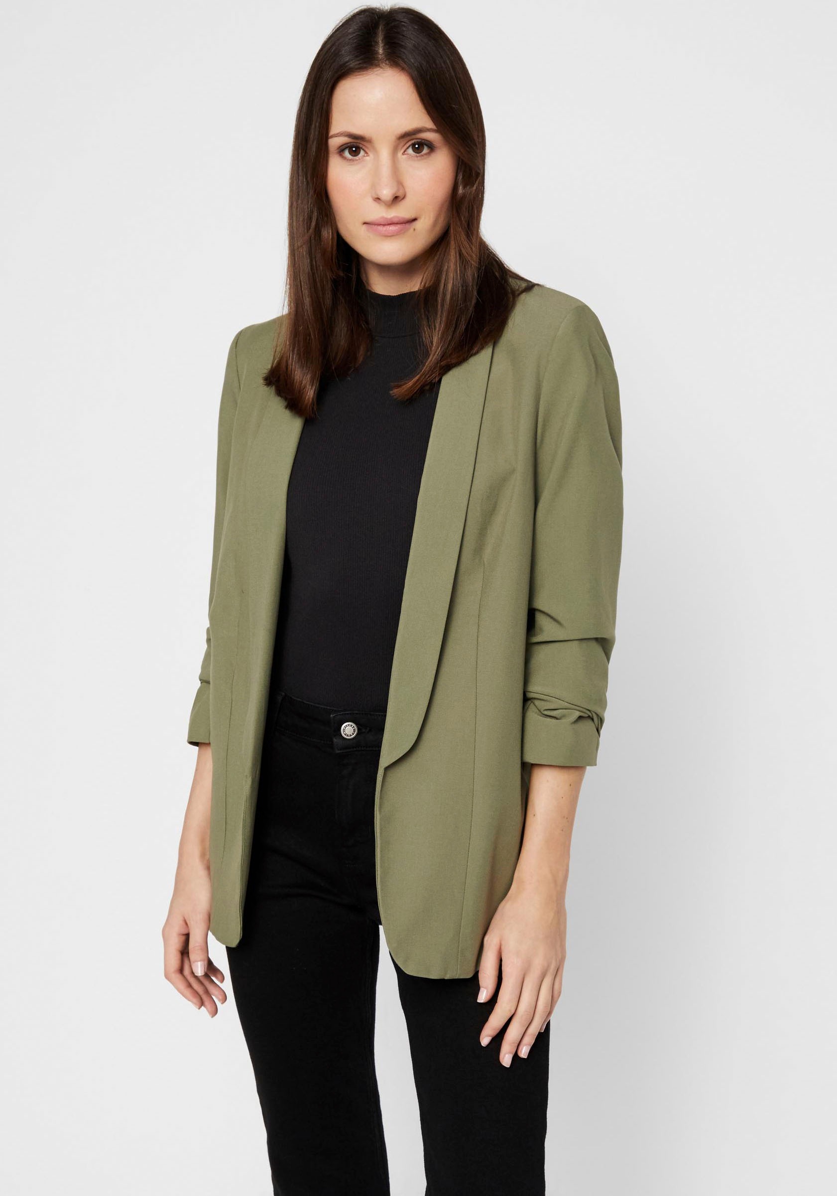 pieces "PCBOSELLA 3/4 BLAZER NOOS" Materialmix, regular fit günstig online kaufen