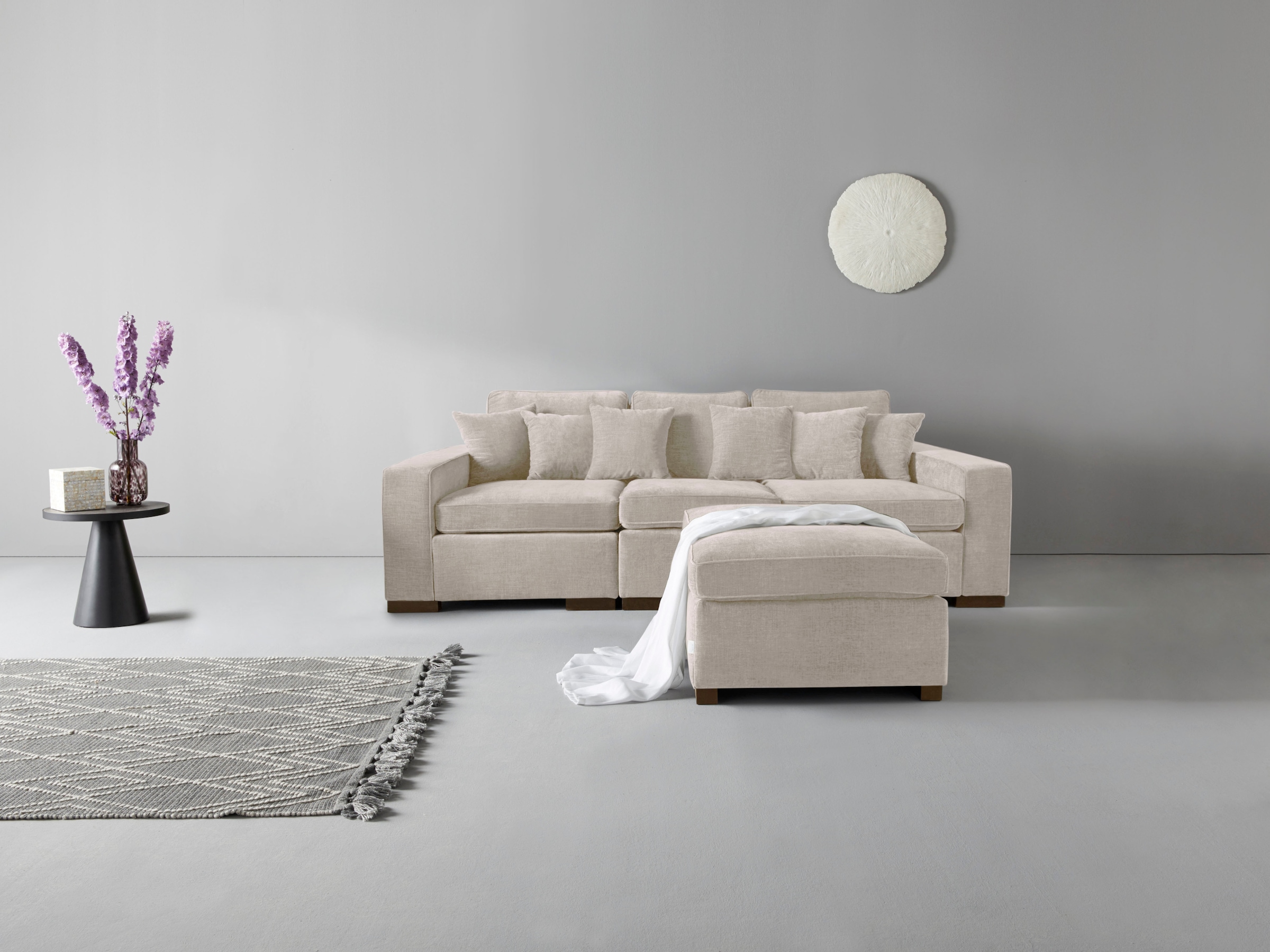 Guido Maria Kretschmer Home&Living 3-Sitzer »Skara«, Lounge-Sofa mit Federkernpolsterung, in vielen Bezugsvarianten