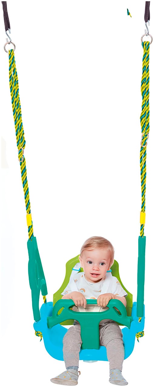 HAPPY PEOPLE Kinder Babyschaukelsitz "3in1 Schaukel Joylissimo", bis 100 kg, blau, Kunststoff, B:44cm H:51cm T:30cm, Schaukelsitze