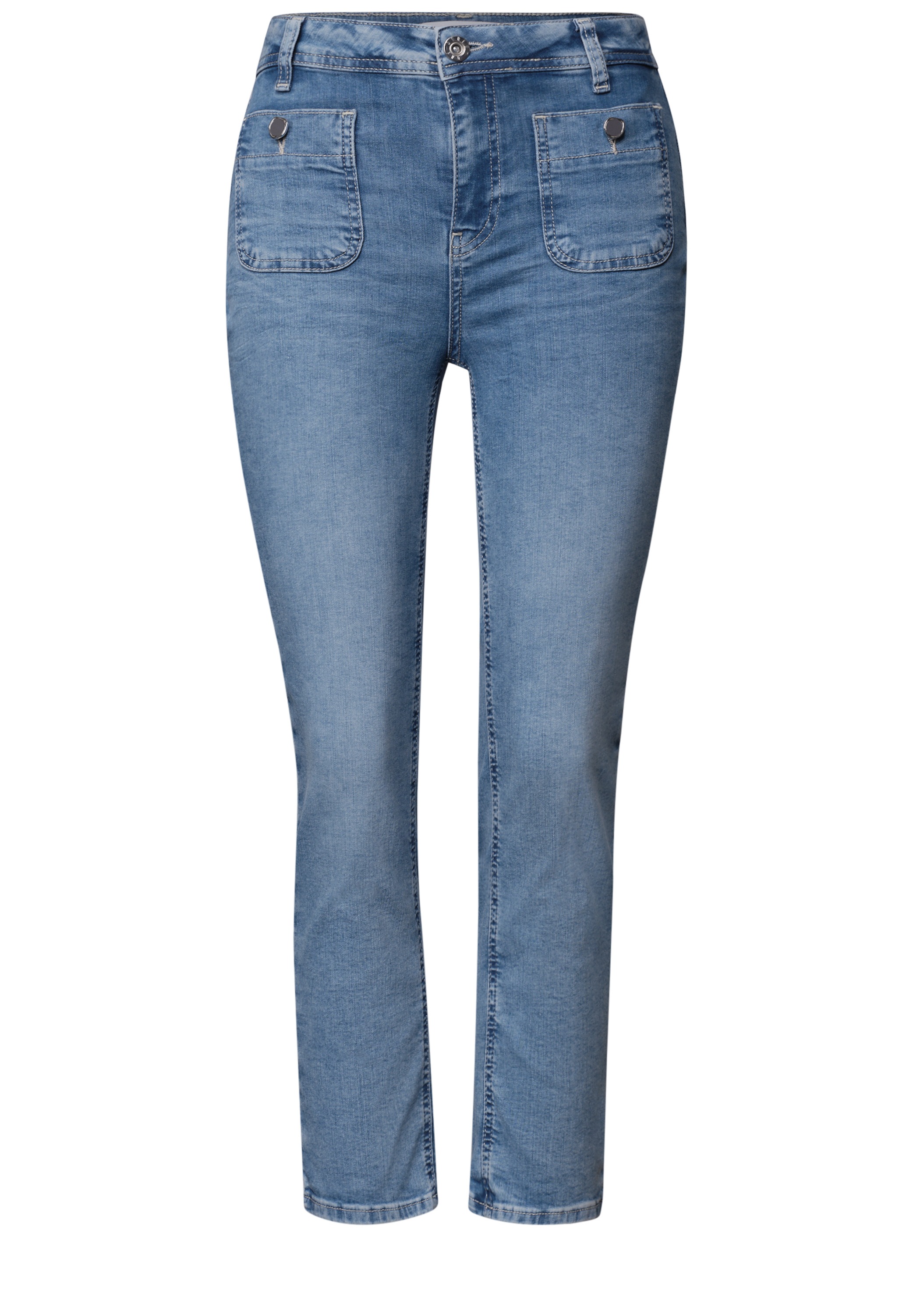 STREET ONE Slim-fit-Jeans aus Baumwolle mit Stretchanteil