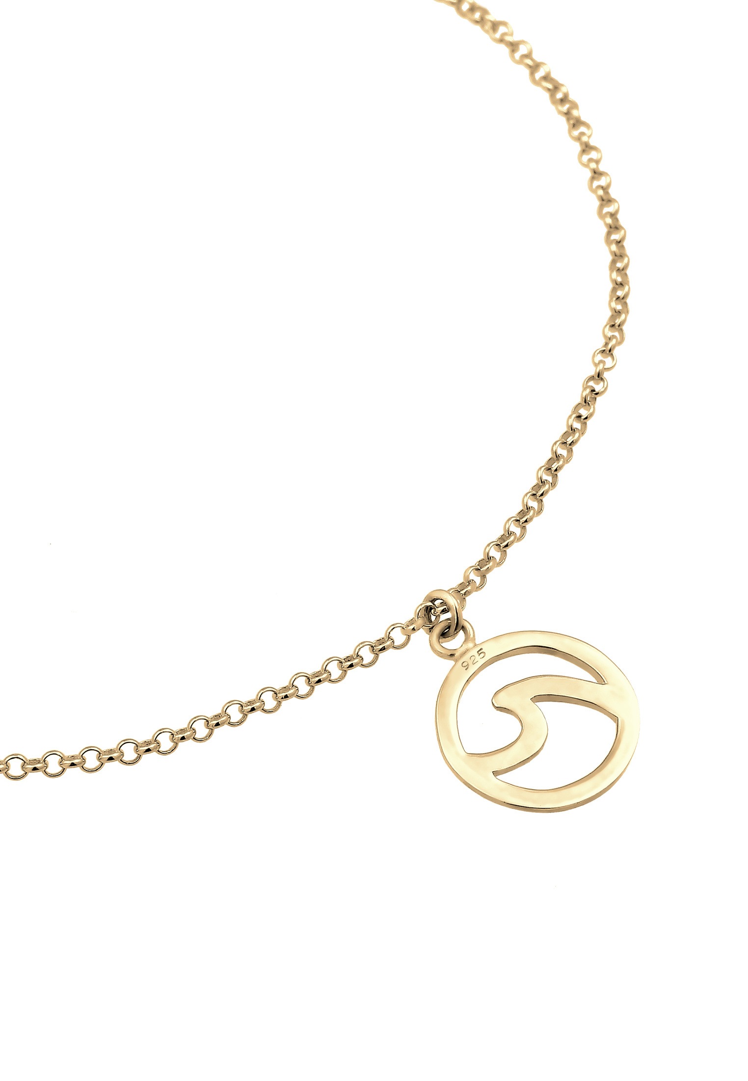 Elli Fußkette »Wellen Maritim 925 Sterling Silber«