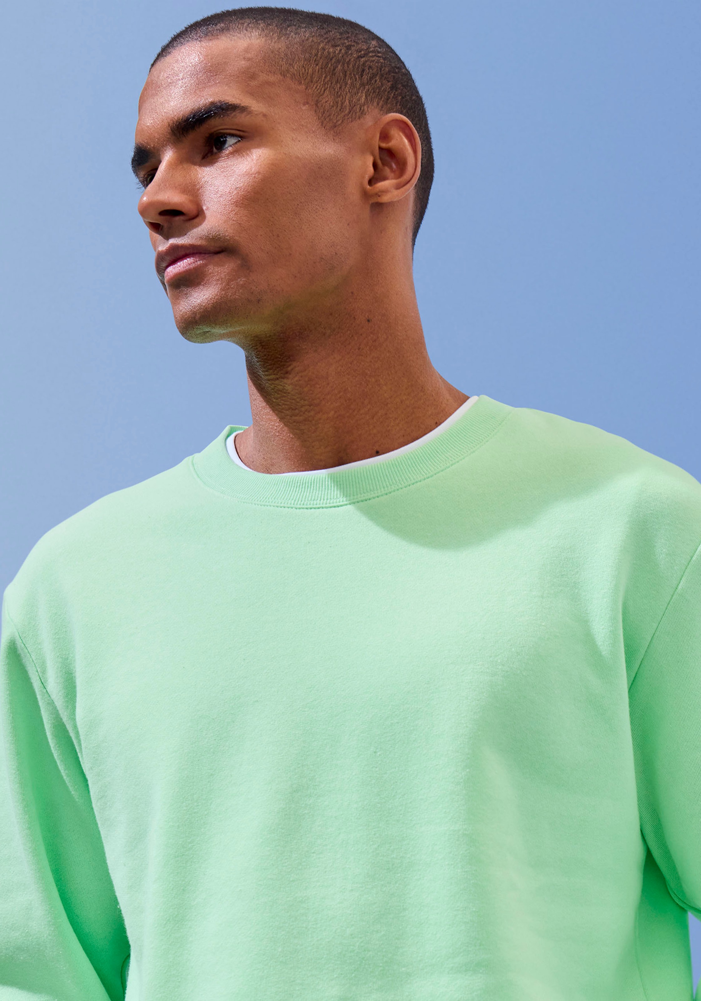 John Devin Men's Sweatshirt Lime Size L 3