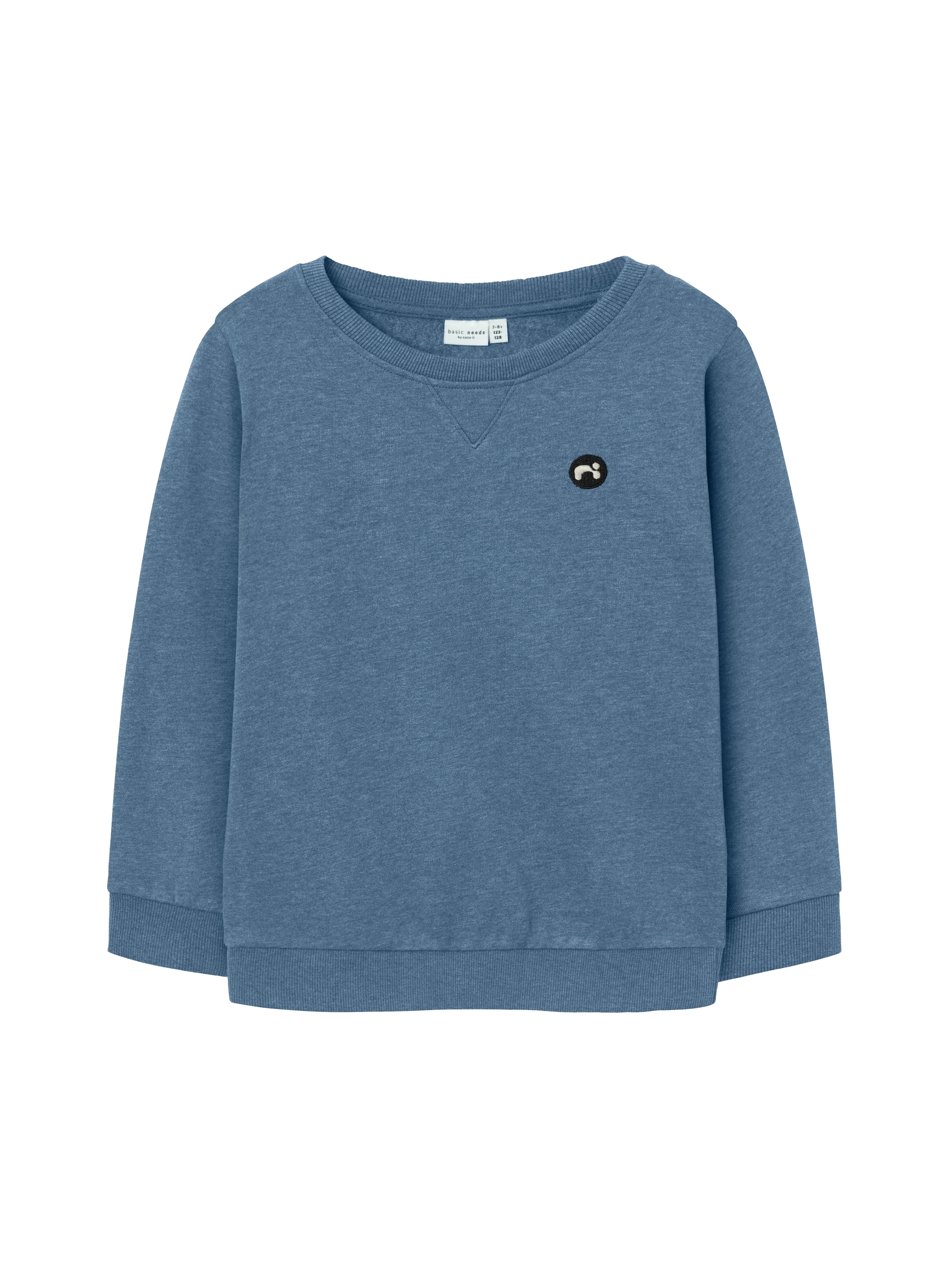 Name It Sweatshirt »NKMVIMO für Jungen mit Bündchen und klassischer Form«, unifarben, casual, regular fit, Baumwollmischung, Rundhals