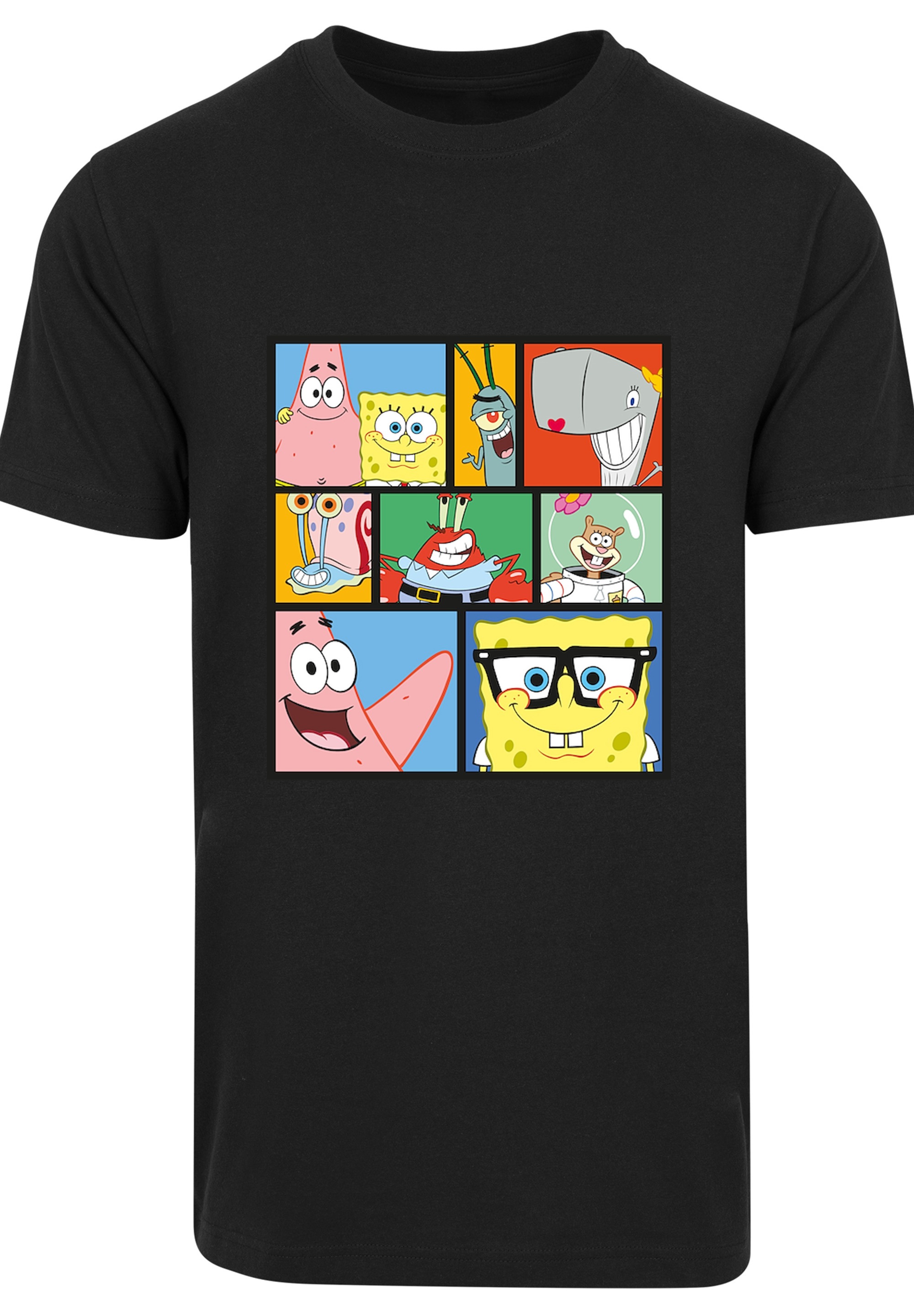 F4NT4STIC T-Shirt »Spongebob Schwammkopf Collage«, Herren,Premium Merch,Regular-Fit,Basic,Bedruckt