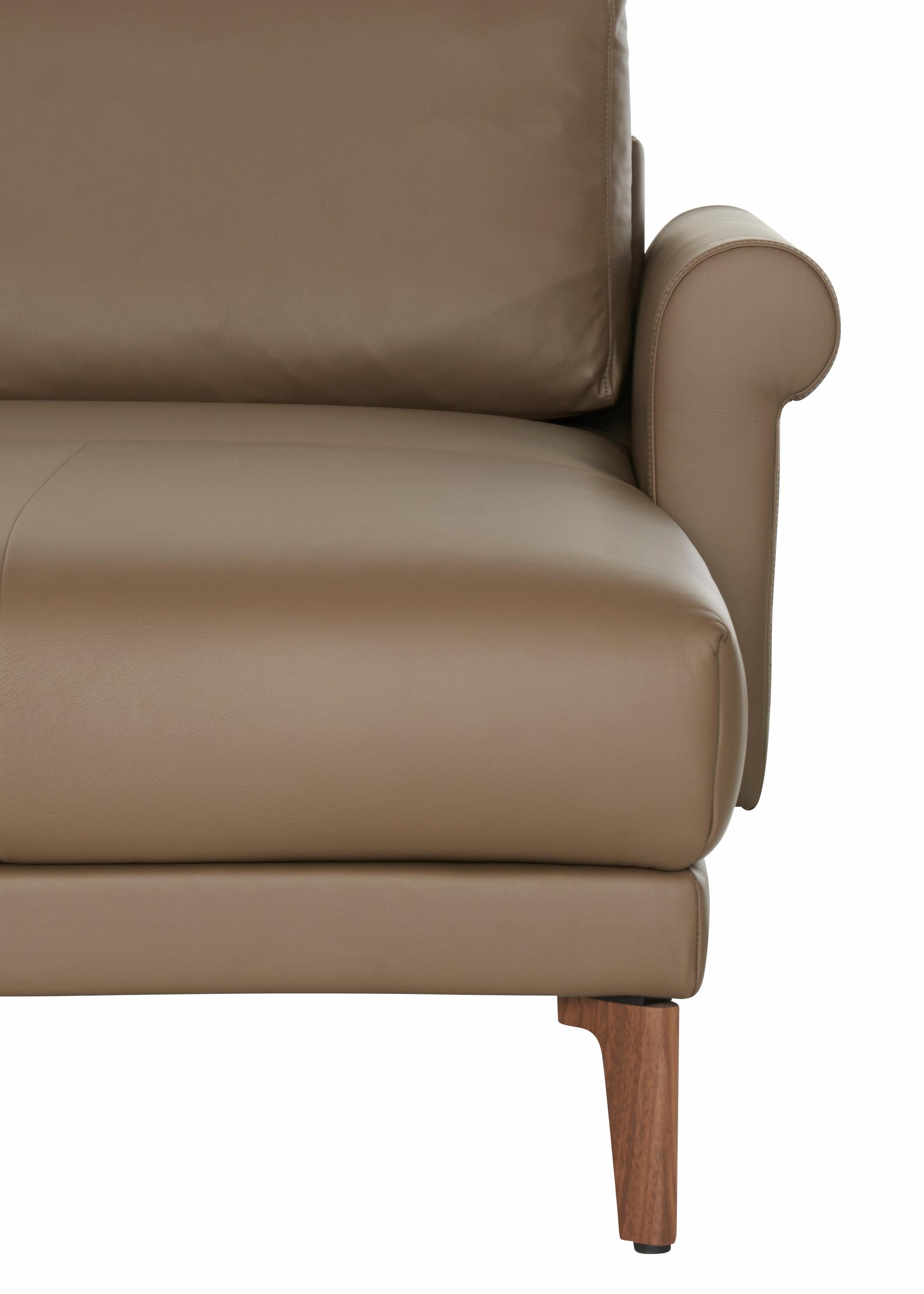 Creation BY ROLF BENZ Ecksofa »CR.450, Designecksofa, Polsterecke, L-Form, 282/178 cm (B/T)«, abgerundete Armlehne Schnecke, modern Landhaus, Leder oder Chenille