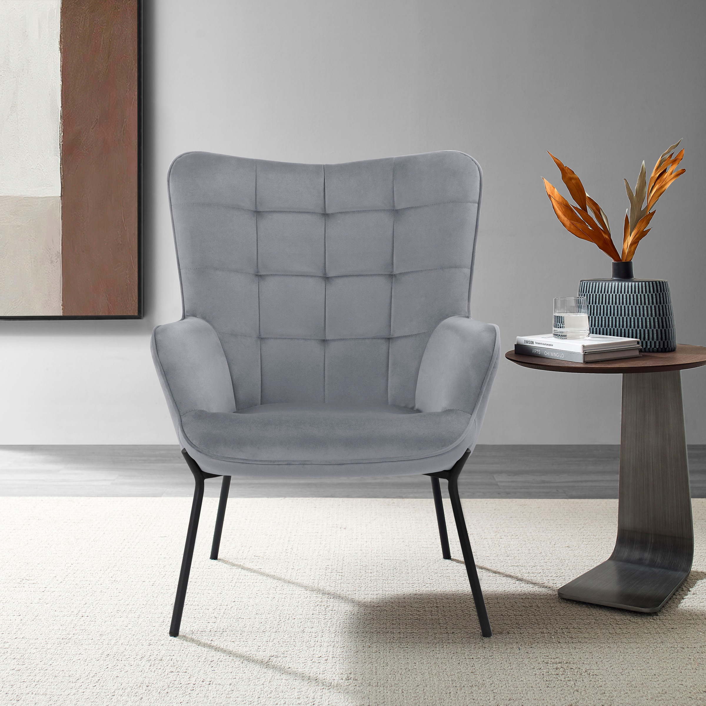 OTTO home Loungesessel "Luukas, Ohrensessel mit Metallbeinen," 1 Stk. tlg. günstig online kaufen