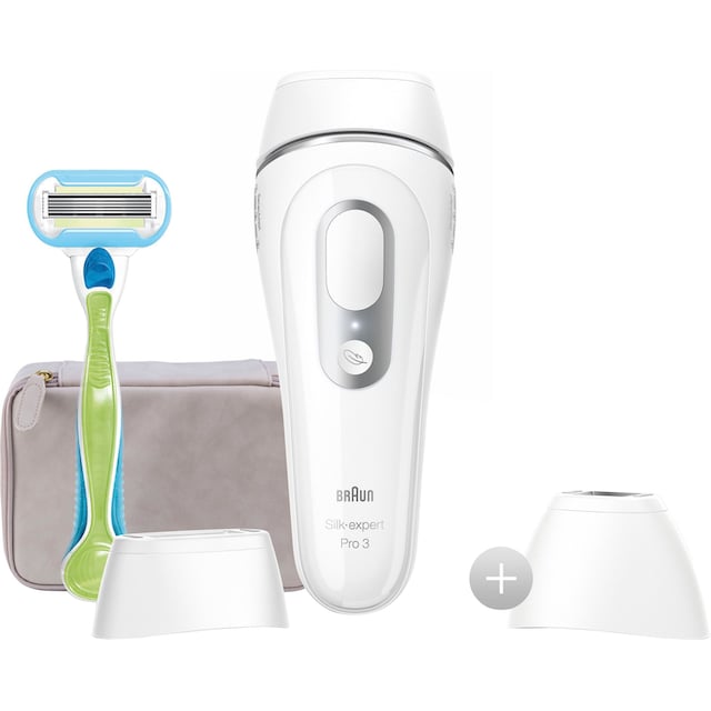 Braun IPL-Haarentferner »Silk-Expert Pro 3 PL3133 IPL«, 300.000 Lichtimpulse,  Präzisionsaufsatz und Embrace Venus Rasierer per Rechnung | BAUR