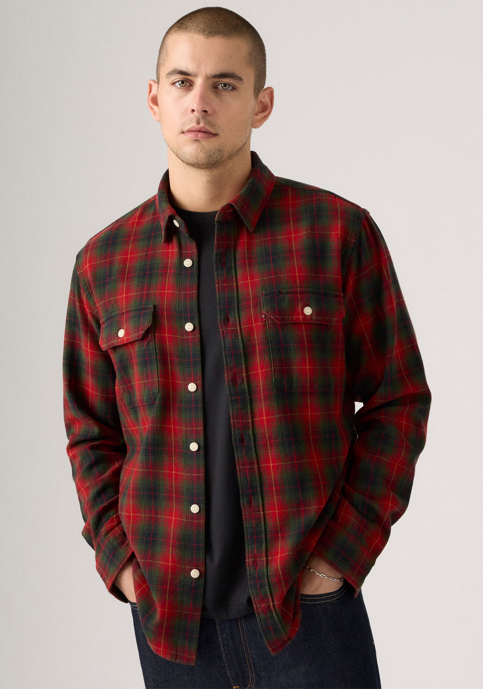 Levis "JACKSON WORKER" mit durchgehender Knopfleiste günstig online kaufen