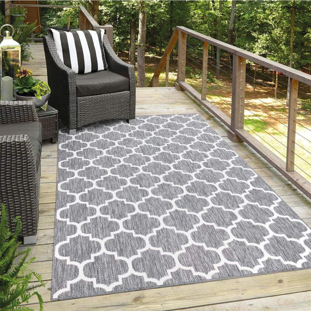 Form | »Outdoor«, Rechnung quadratischer auch UV-beständig, City erhältlich auf rechteckig, Flachgewebe, in Carpet Teppich BAUR