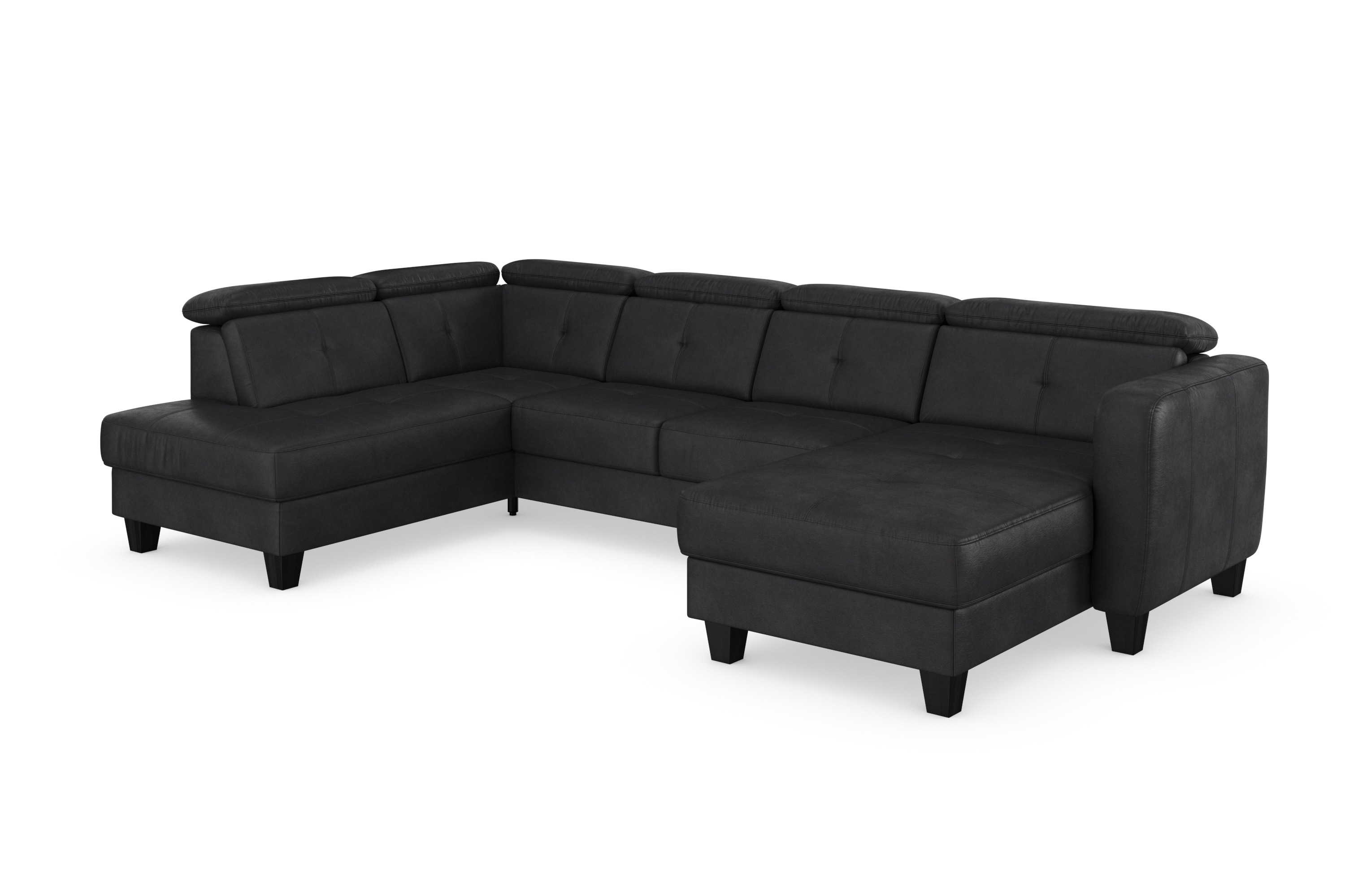 Thumbnail - sit&more Wohnlandschaft "Belluci U-Form" Kopfteilverstellung und Federkern, wahlweise mit Bettfunktion