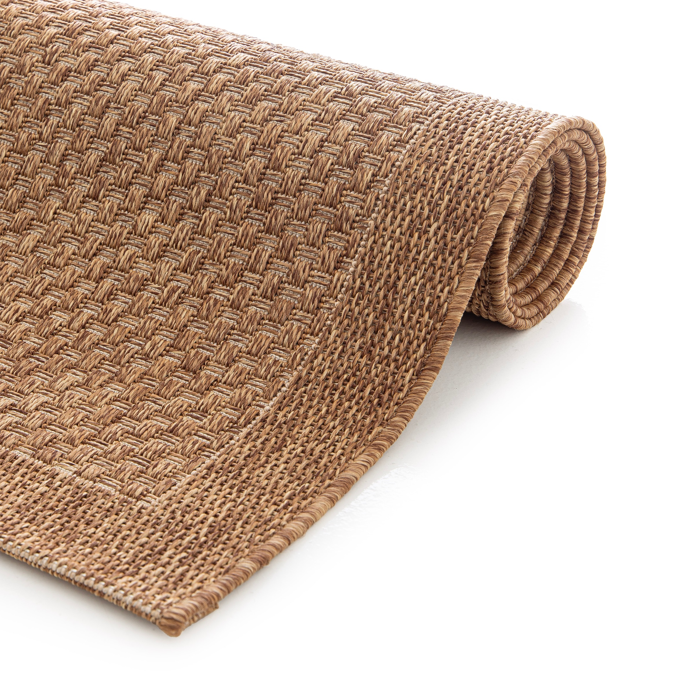 OTTO home Teppich »Arona, Sisal-Optik mit Bordüre, auch für Balkon und Terrasse« rechteckig 7 mm Höhe In- und Outdoor geeignet, Wetterfest & UV-beständig