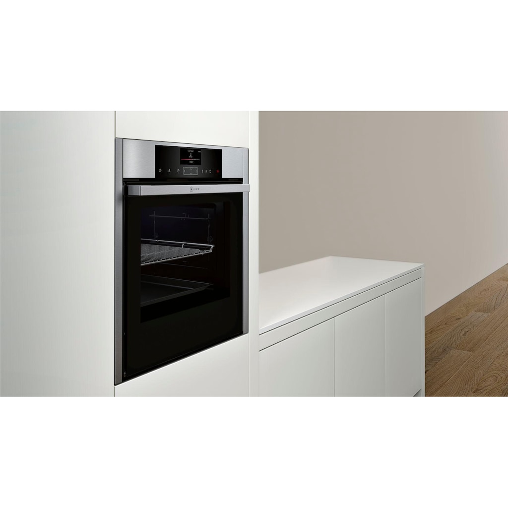 NEFF Dampfbackofen »B45FS24N0«, N 90, mit Vollauszug, easyClean, CircoTherm®, mit Slide&Hide®