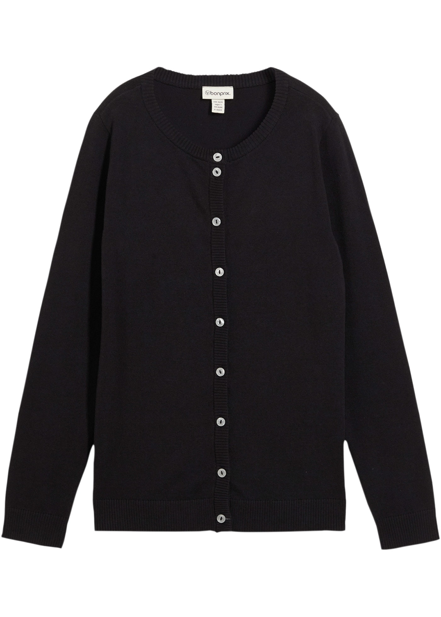 bonprix Strickjacke lockere Passform, aus Baumwolle und Polyamid, mit Knopfleiste