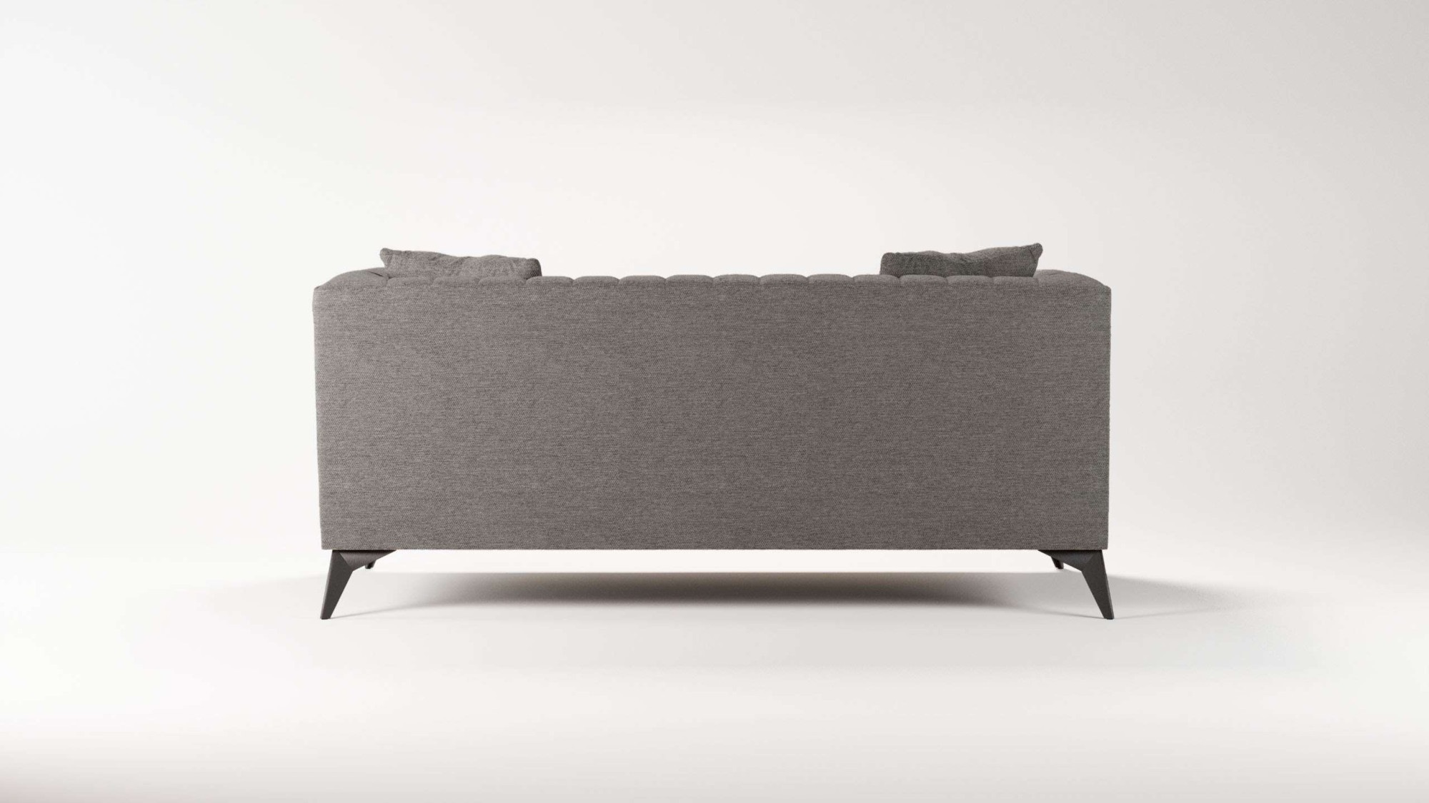 Places of Style 2-Sitzer »MATTHEW elegantes Designsofa, Maße B/T/H: 170/86/74 cm«, Steppung im Rücken, lose Sitzkissen, incl. Zierkissen