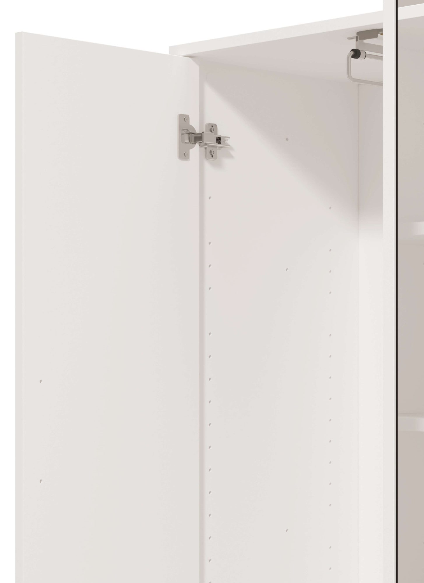 Home affaire Garderobenschrank »Orkney Kleiderschrank, Stauraumschrank, Flurschrank, Höhe 193 cm«, Spiegeltür, Breite 93 cm, ausziehbare Kleiderstange, Schublade