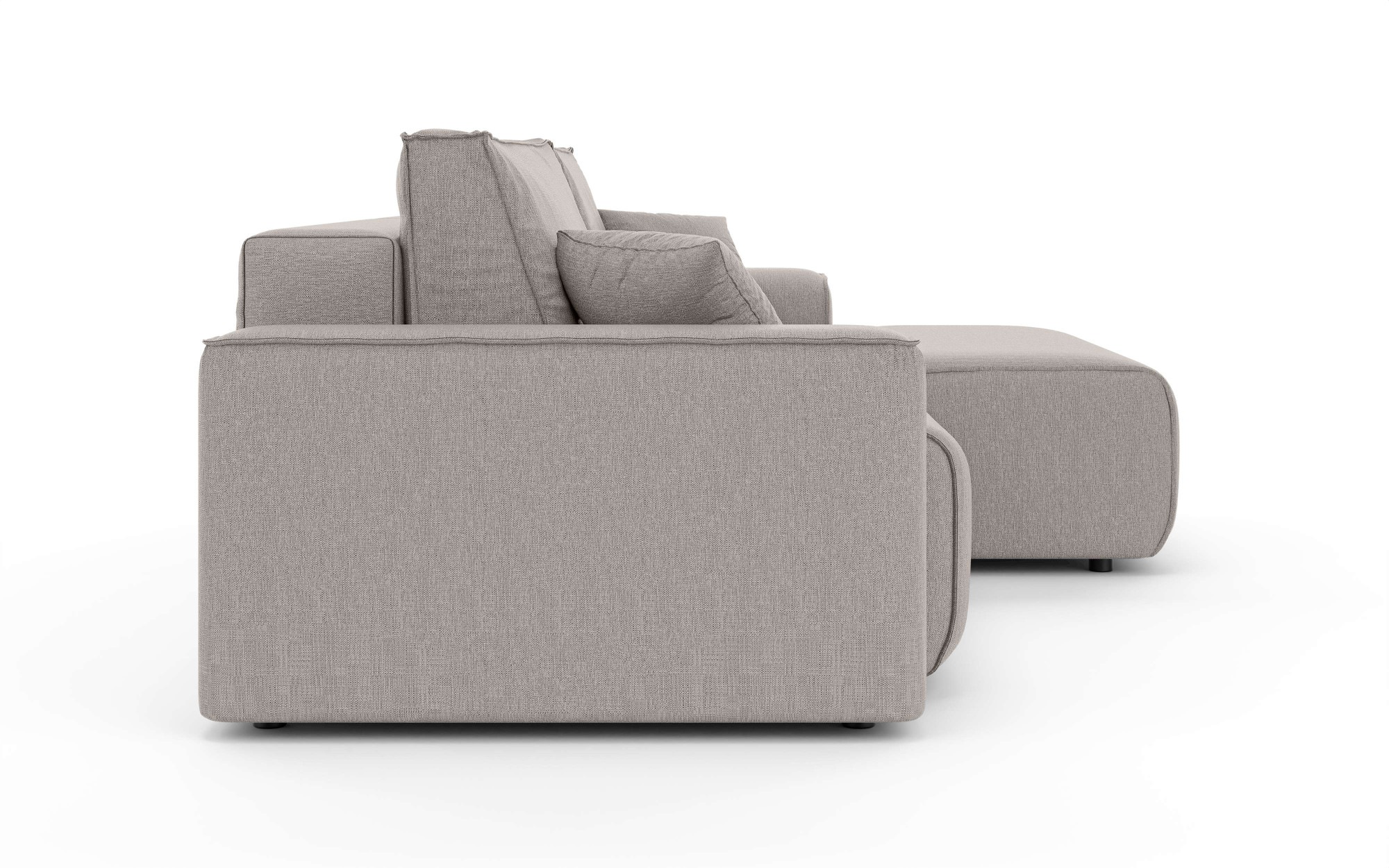 Home affaire Ecksofa »Santenay mit Bettfunktion und Bettkasten, Maße: B/T/H 266/164/90 cm«, L-Form mit Wellenfederung, Schlaffläche: 140x213 cm, auch in Cord