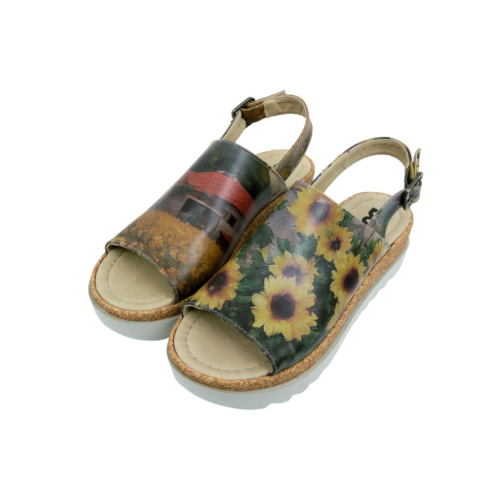 DOGO Sandalette "Damen Gigi Sunflowers Vegan Damen Sandalen/ Sandaletten / female", Vegan