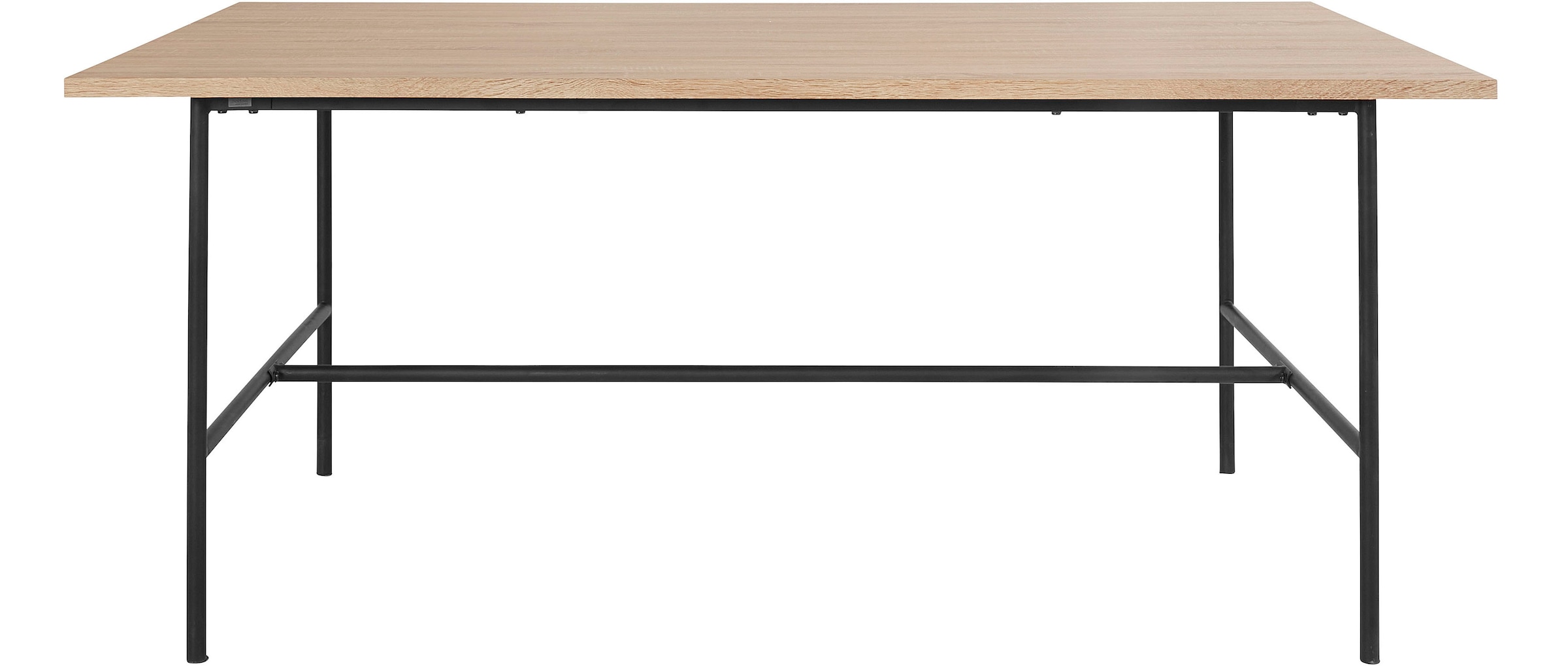 Leonique Esstisch »Adrien«, (1 St.), mit Tischplatte in einer pflegeleichten Holzoptik, Höhe 77 cm