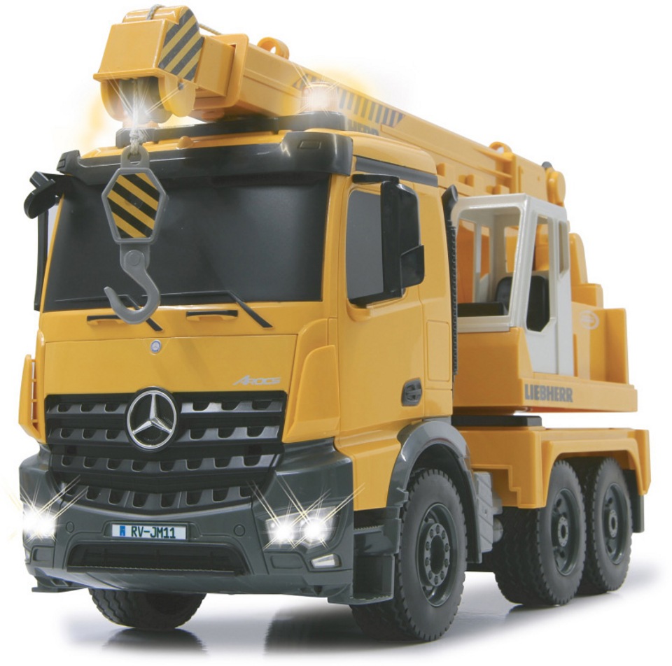 Jamara RC-LKW Programmierfunktion Mercedes mit 2,4GHz Liebherr | »Schwerlastkran BAUR gelb«