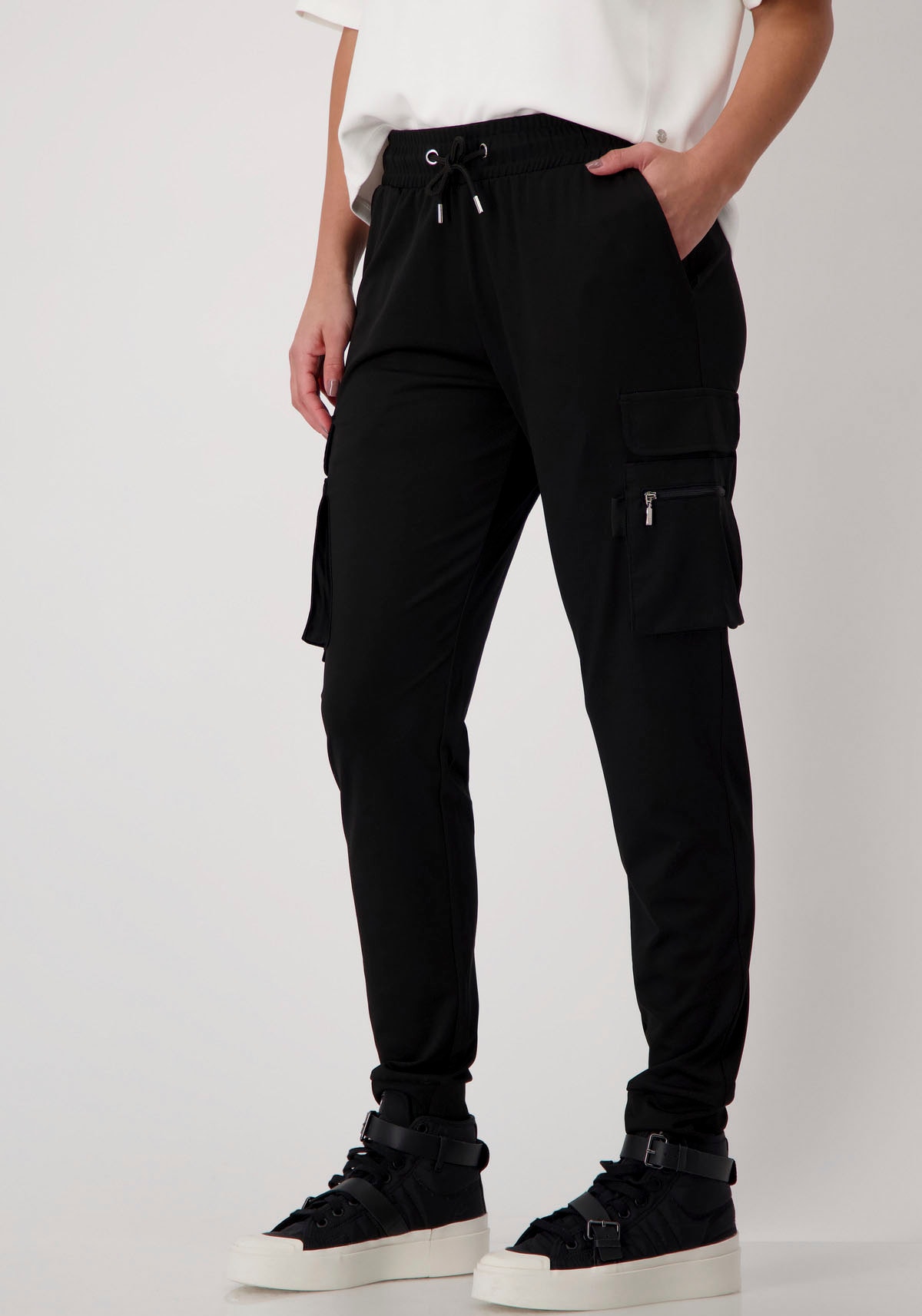 Monari Jogger Pants, mit aufgesetzten Taschen