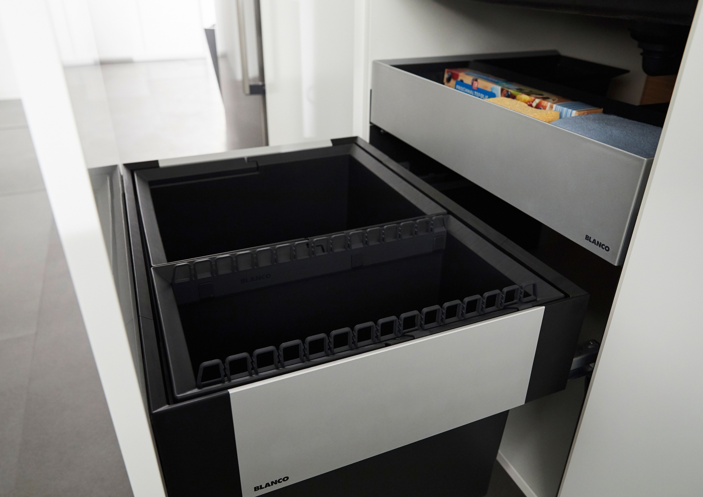 Blanco Mülltrennsystem »Select II 45/2«, 2 Behälter, Kunststoff, Stahlblech, 450 mm Untermass