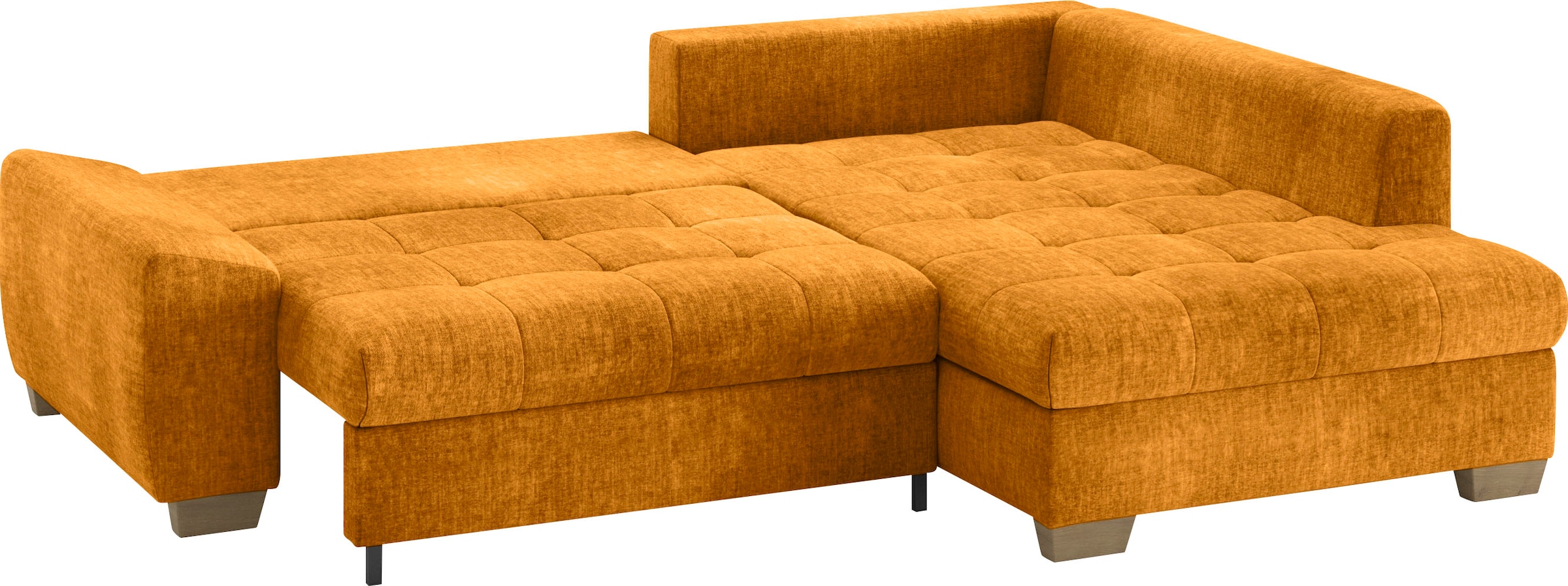 Mr. Couch Ecksofa »Nikita II, L-Form, bis 140kg pro Sitzplatz belastbar«, mit Kaltschaumpolsterung, wahlweise mit Bett und Bettkasten